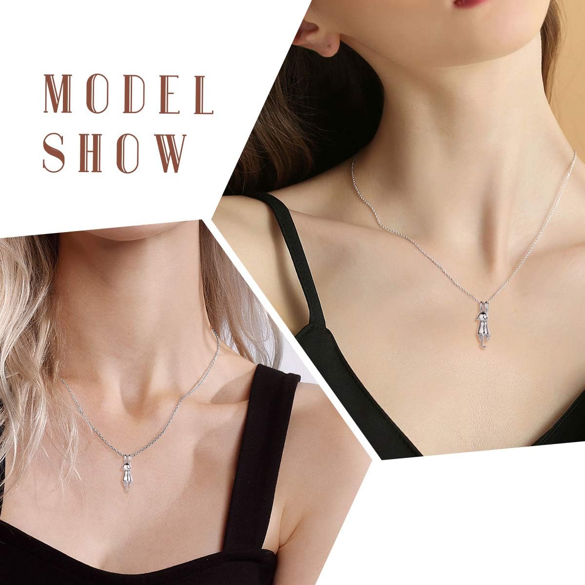 Lovely Cat Animal Pendant Necklace for Women