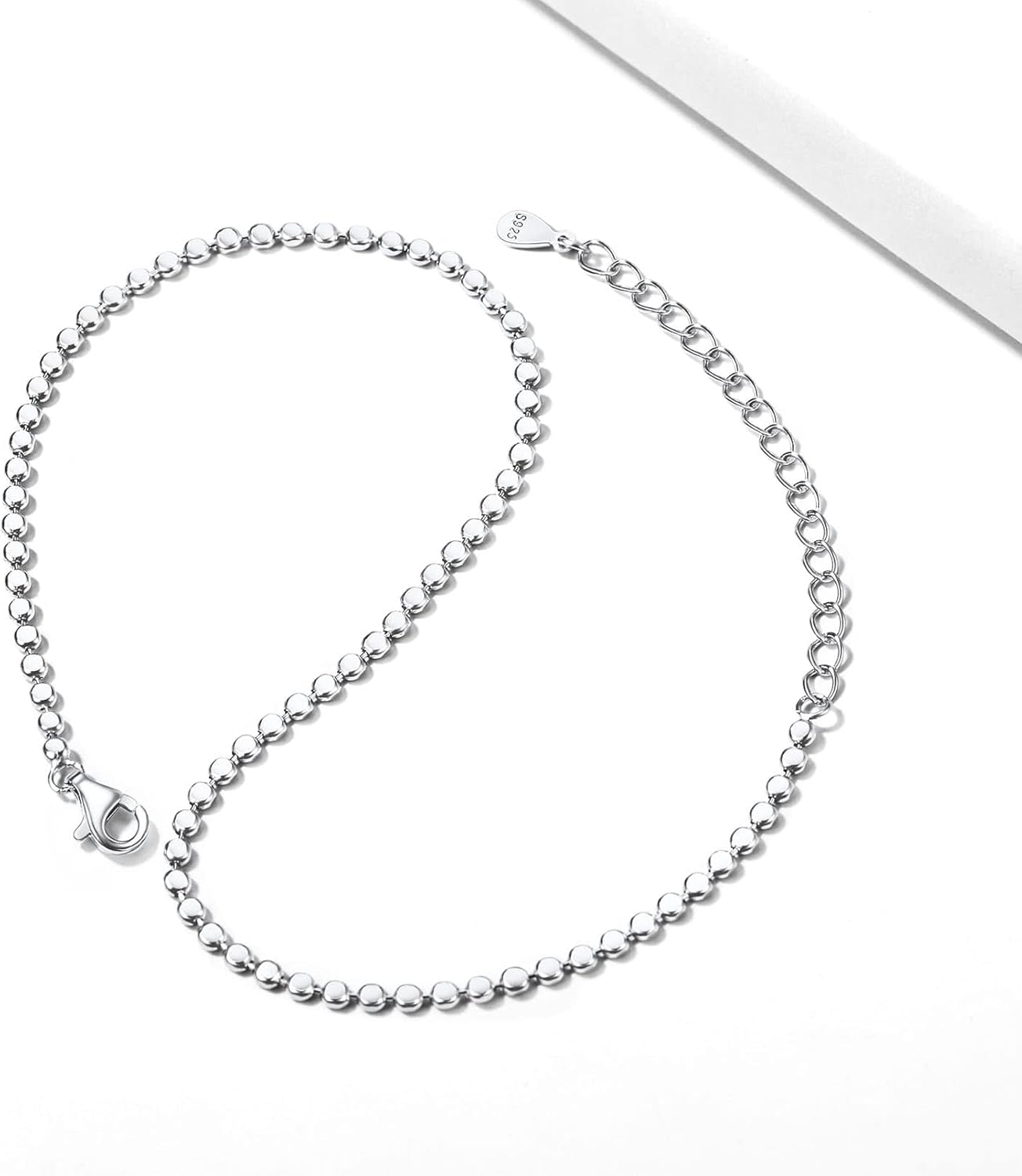 Flat Round Cute Ball Bead Chain Anklet