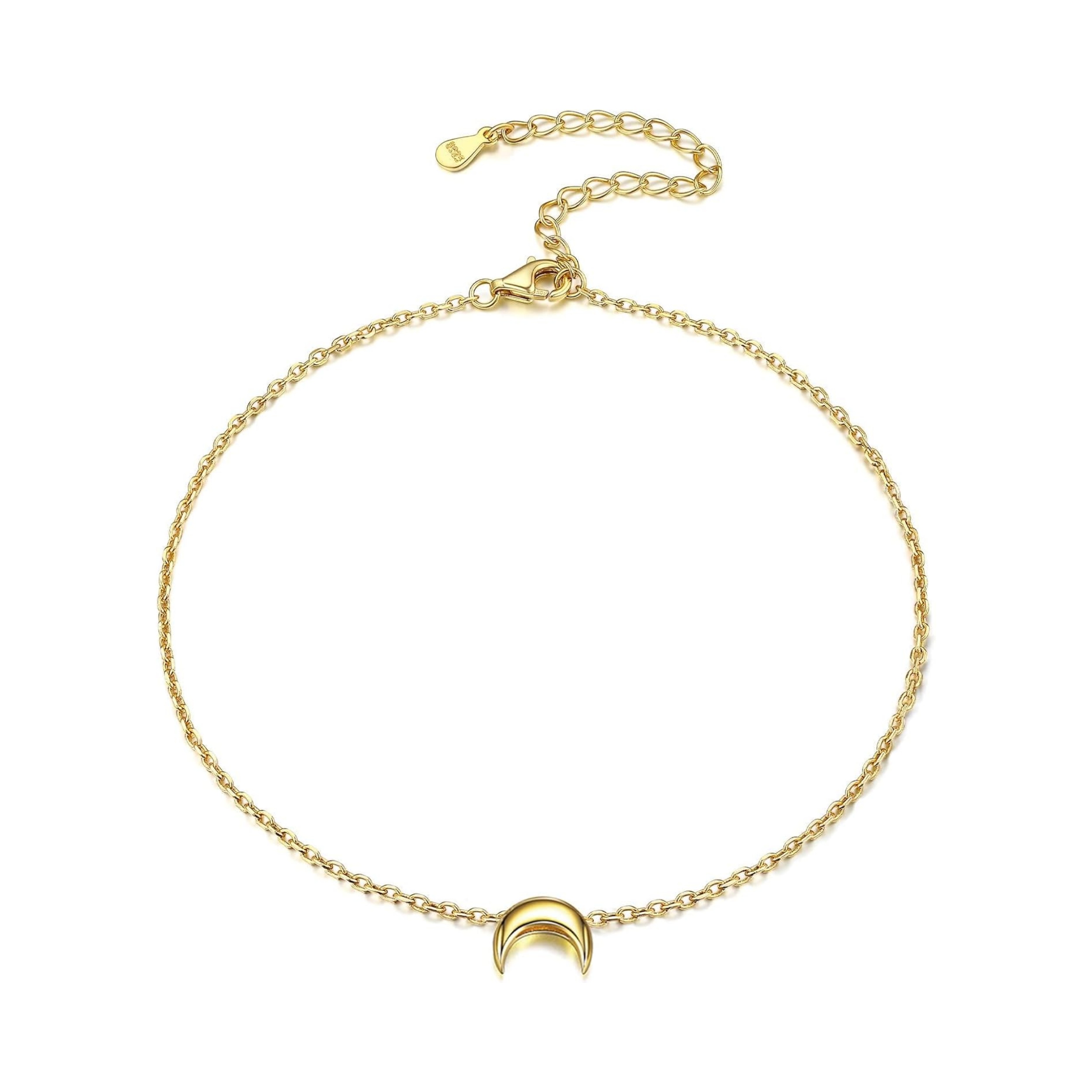 Dainty Small Moon Ankle