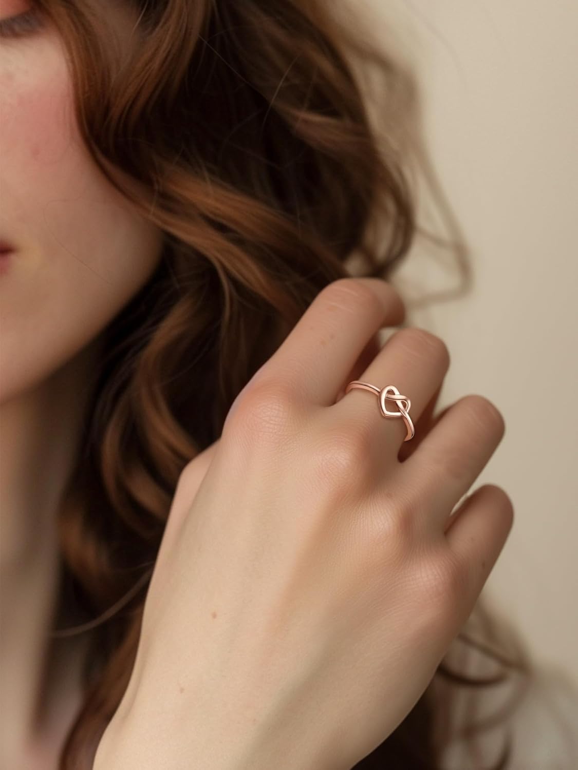  Heart Celtic Knot Wedding Band Rings for Women