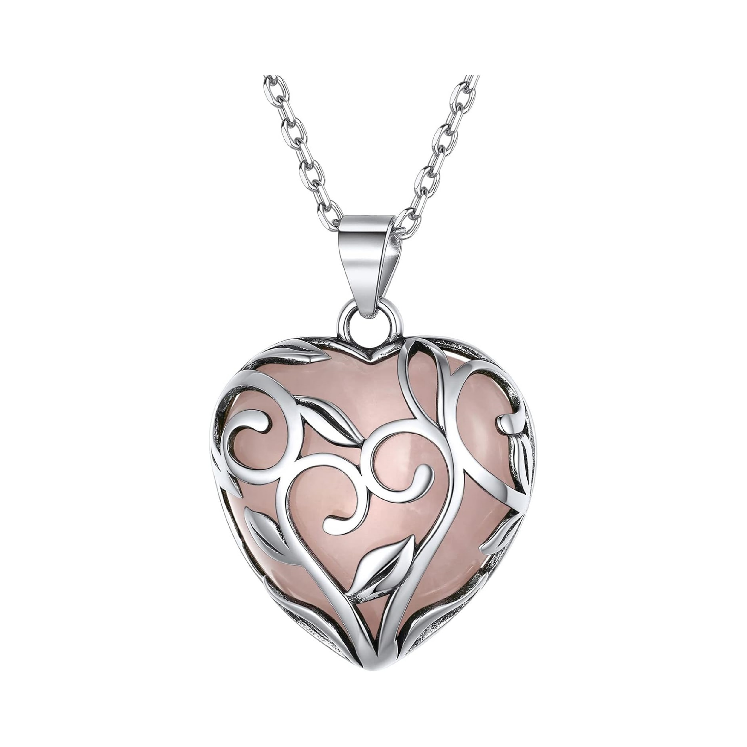 Celtic Knot Heart Birthstones Necklace