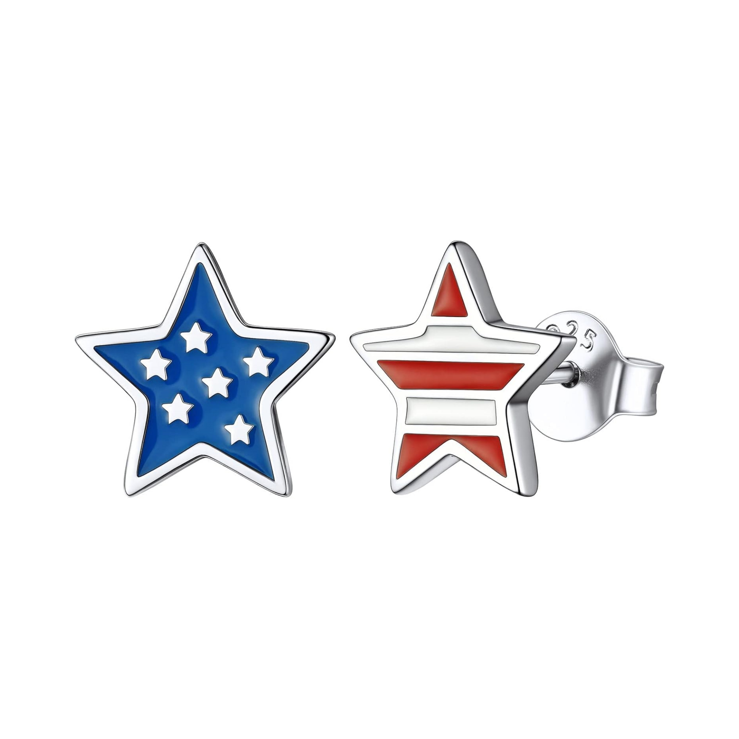 Independence Day Star Stud Earrings 