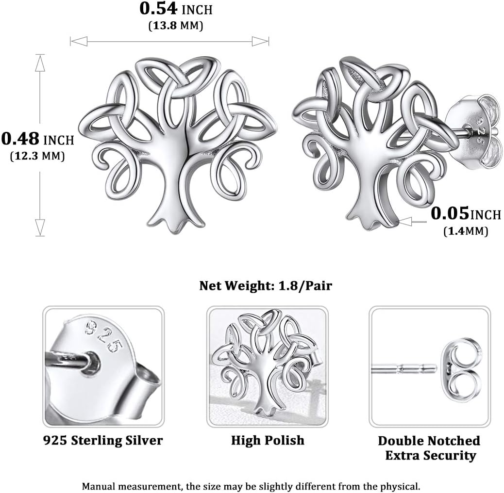 Tree of Life Stud Earrings