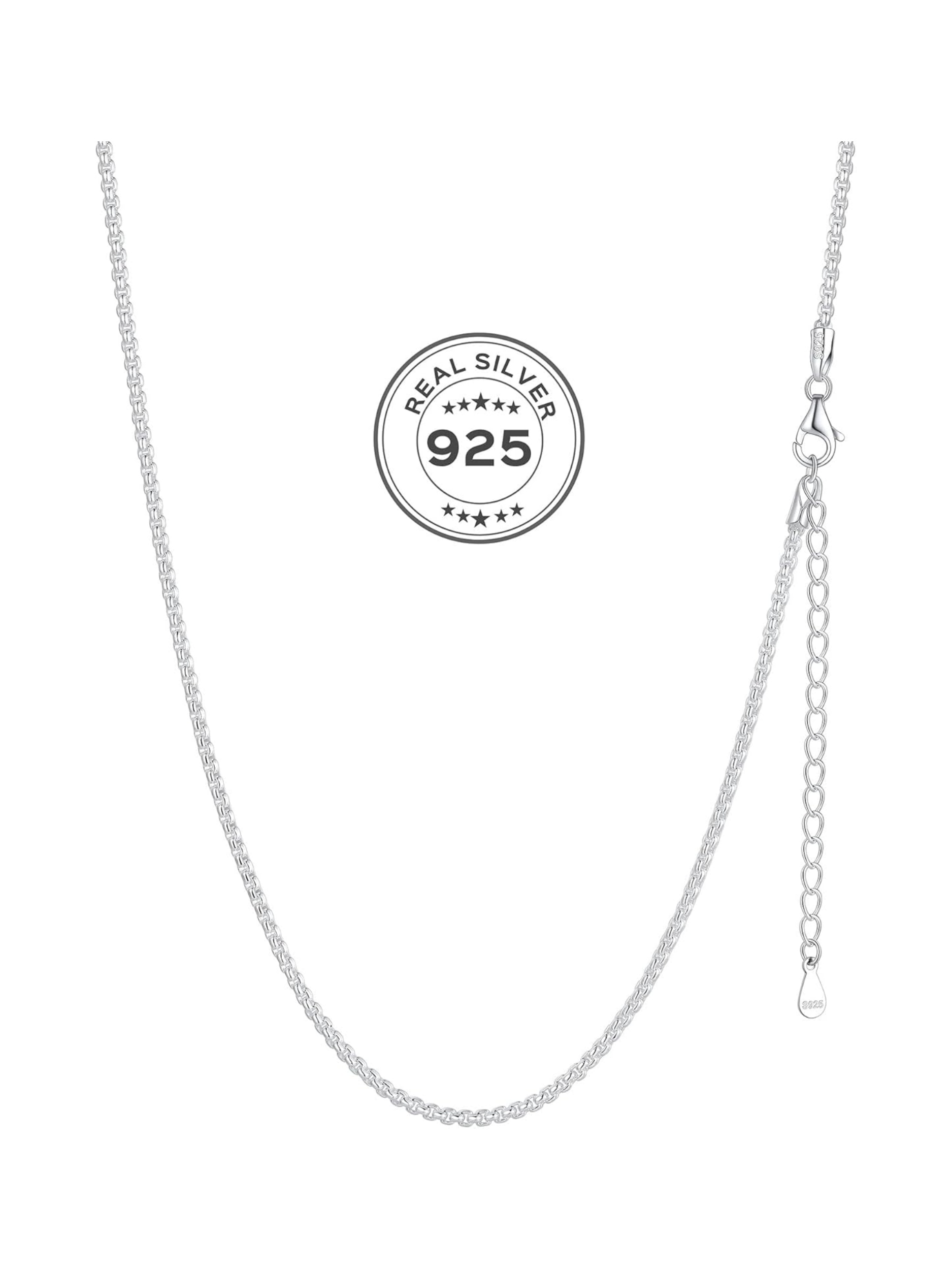 Thin Round Box Chain Necklace Chains for Women