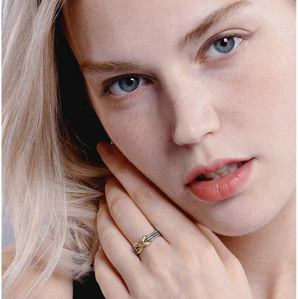 Eternity Bands Crossover X Wedding Rings for Women