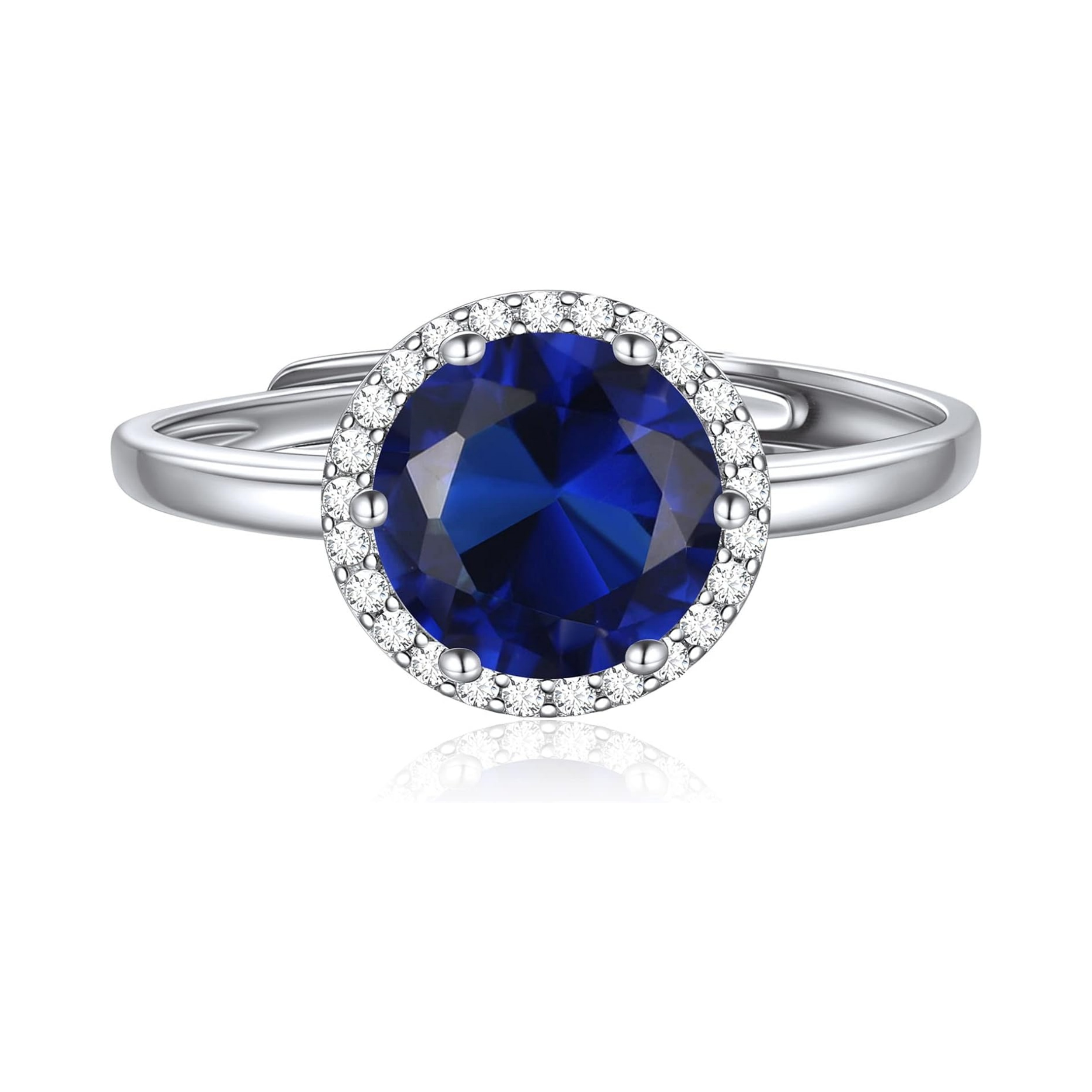 Round Cut September Birthstone Promise Ring