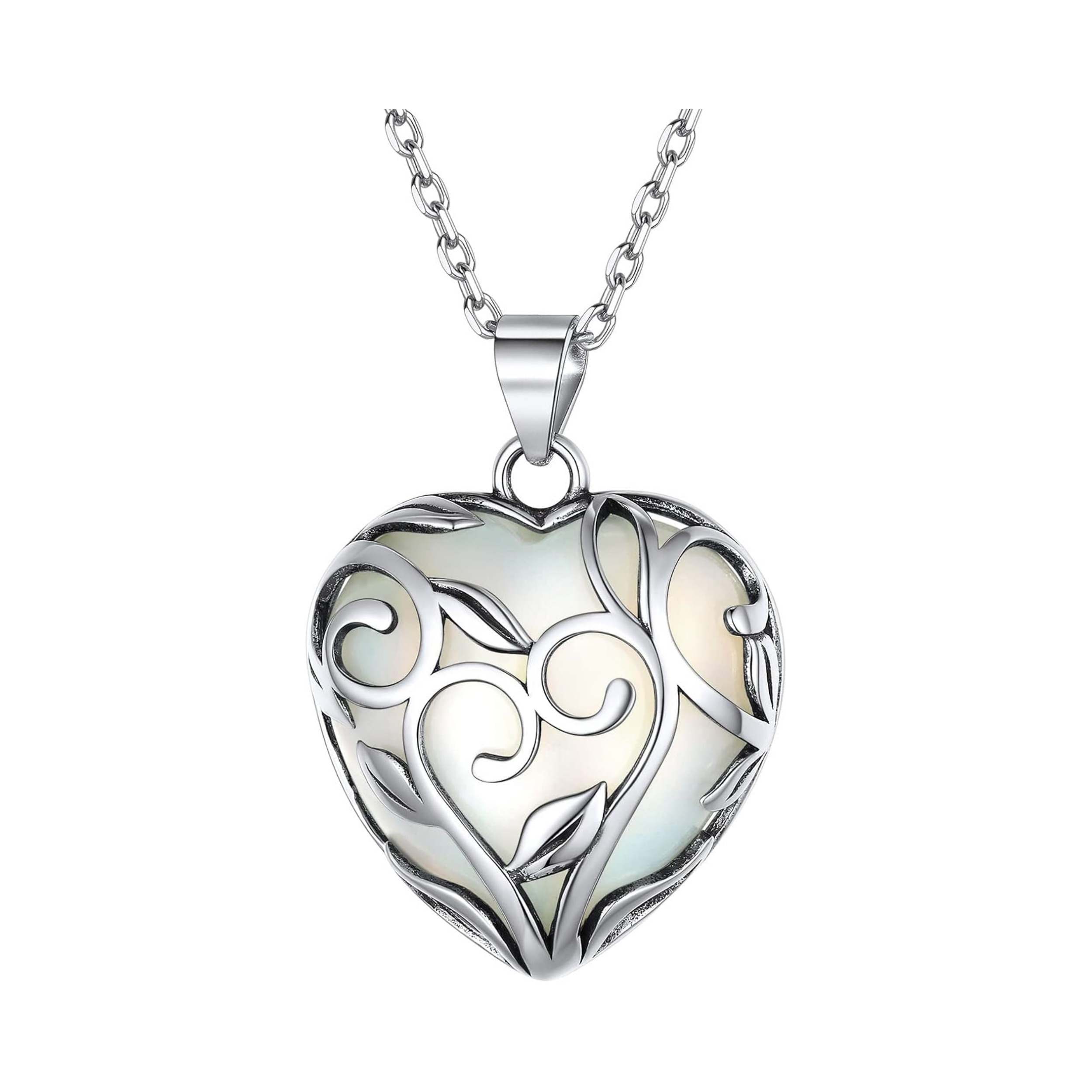 Celtic Knot Heart Birthstones Necklace