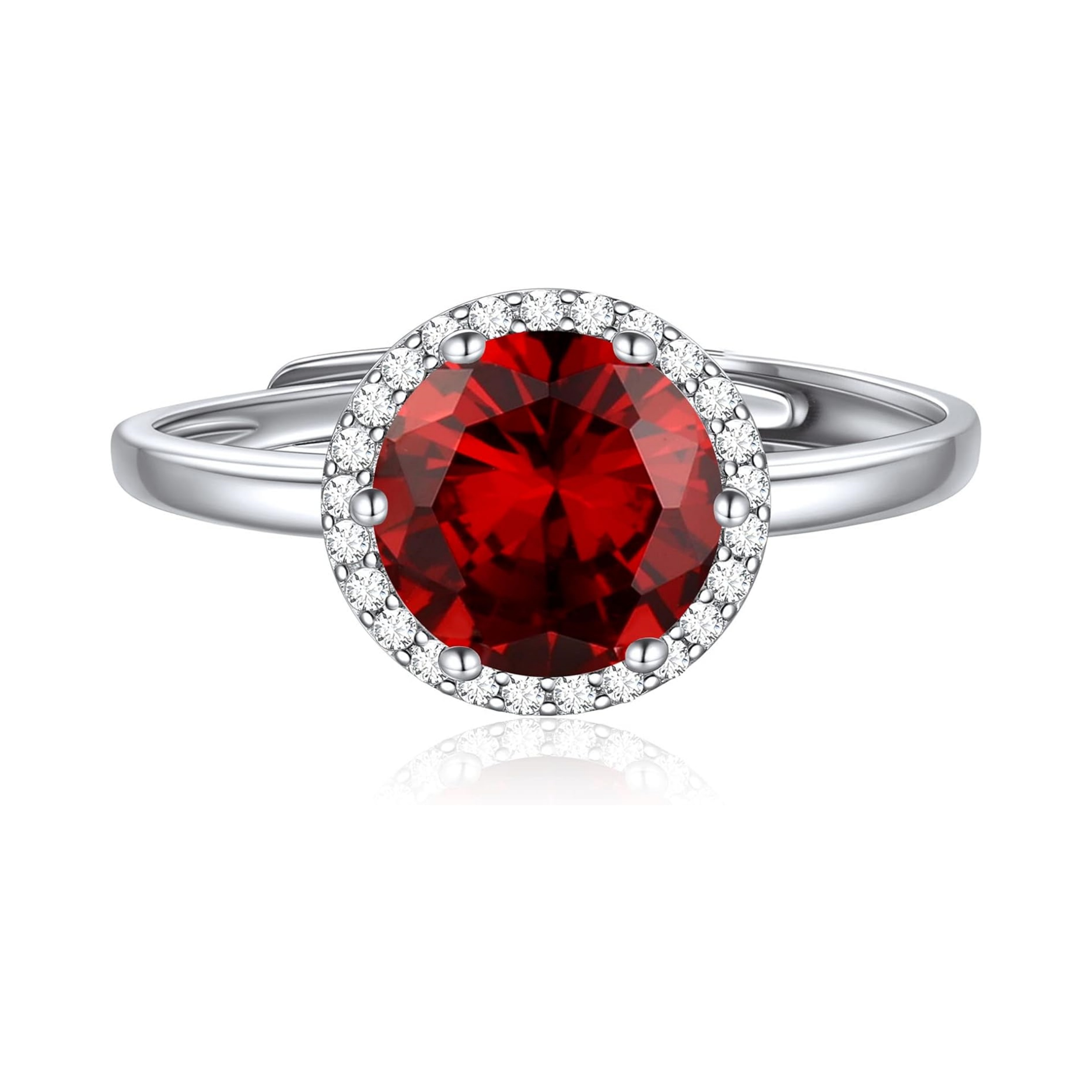 Promise Ring with Round Cut Jan Birthstone for Women