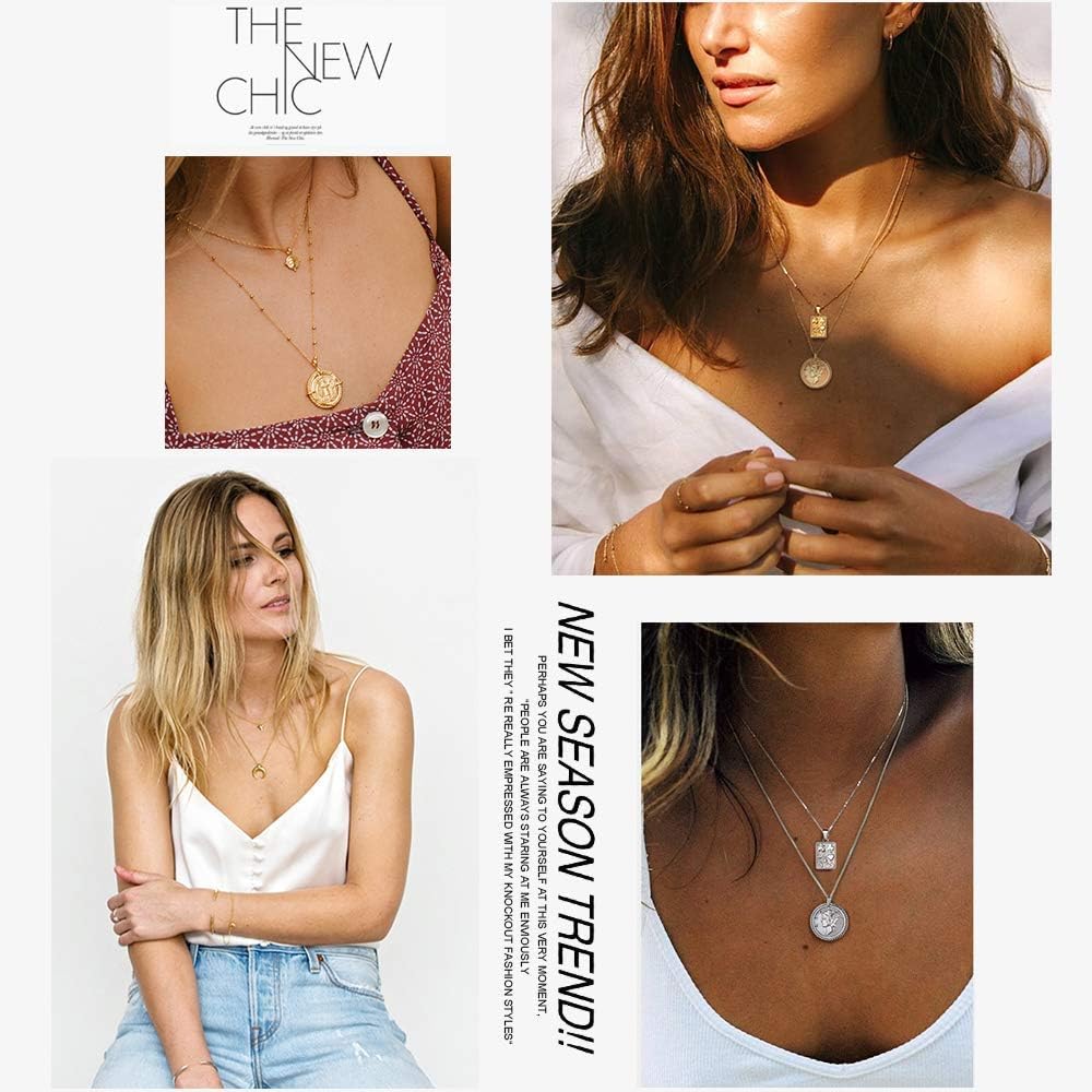 Mercury Dime Vintage American Coin Round Medallion Pendant Necklace for Women