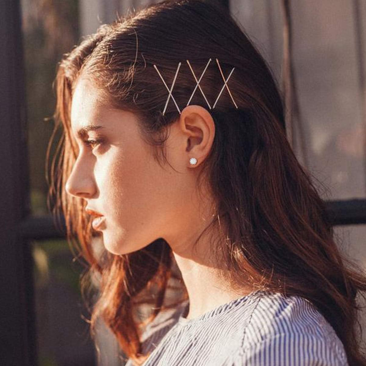 Hypoallergenic Created Round Cut Opal Stud Earrings for women, opal birthstone, opal jewelry, sterling silver jewelry, october birthstone