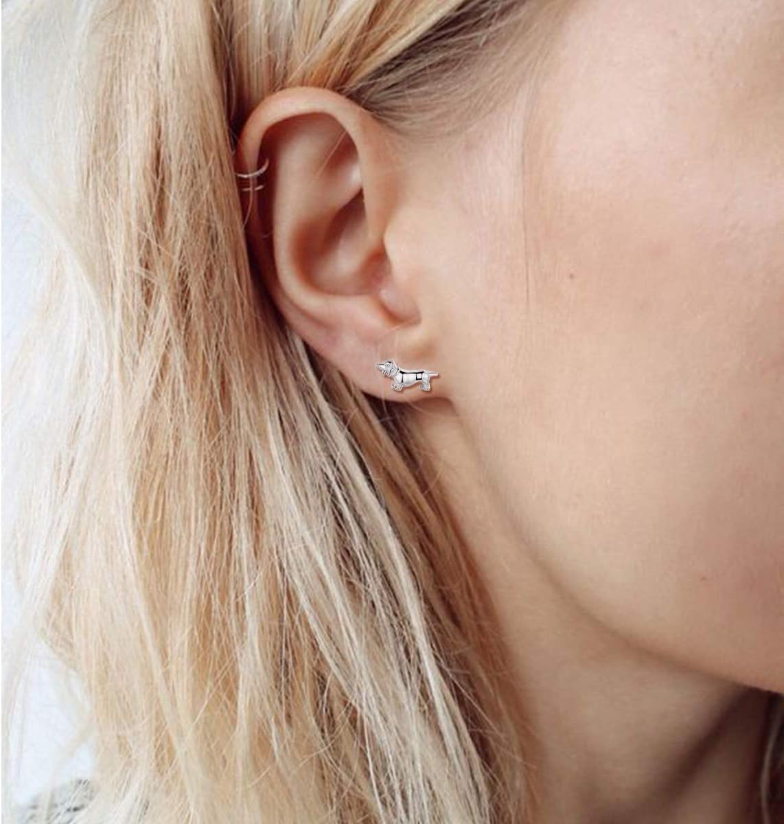 Cute Dog Stud Earrings for Women