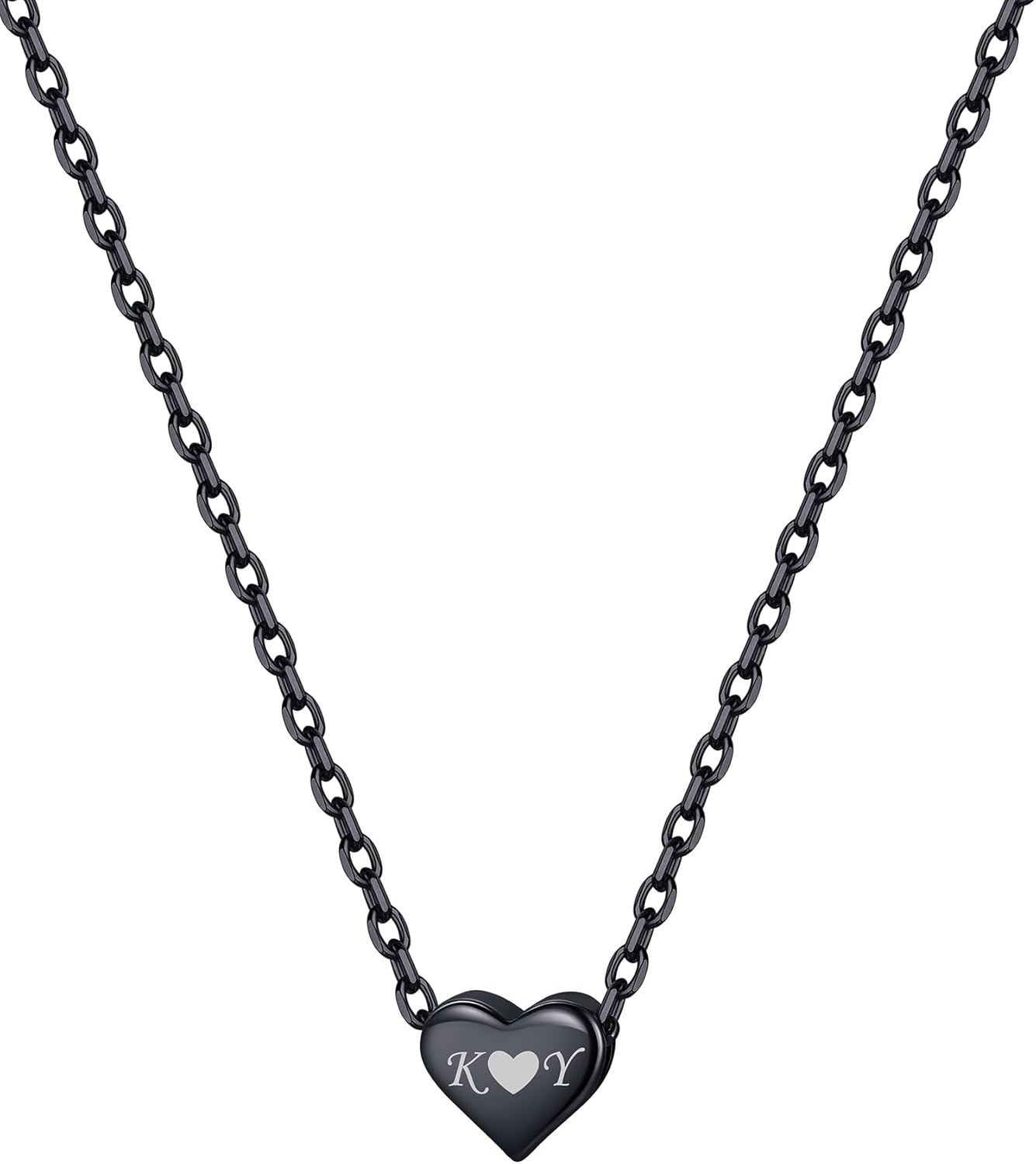 Hot Personalized Dainty Small Heart Necklace, silver jewelry, gift idea, heart jewelry