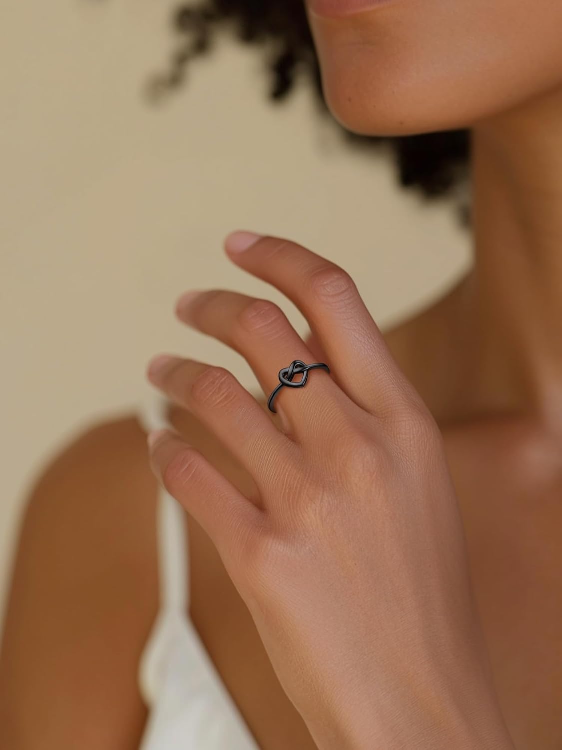  Heart Celtic Knot Wedding Band Rings for Women