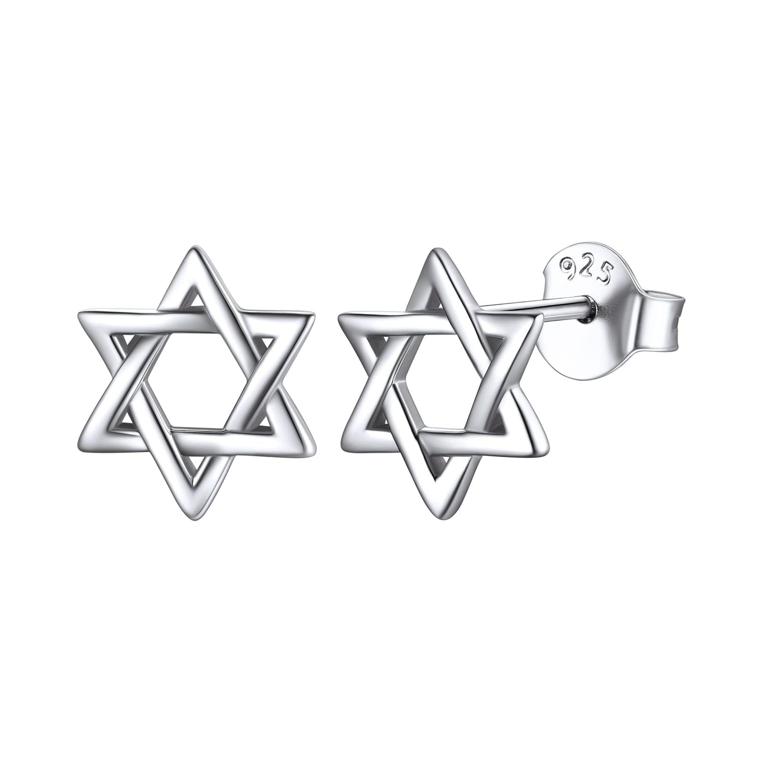 Star of David Stud Earrings for Women