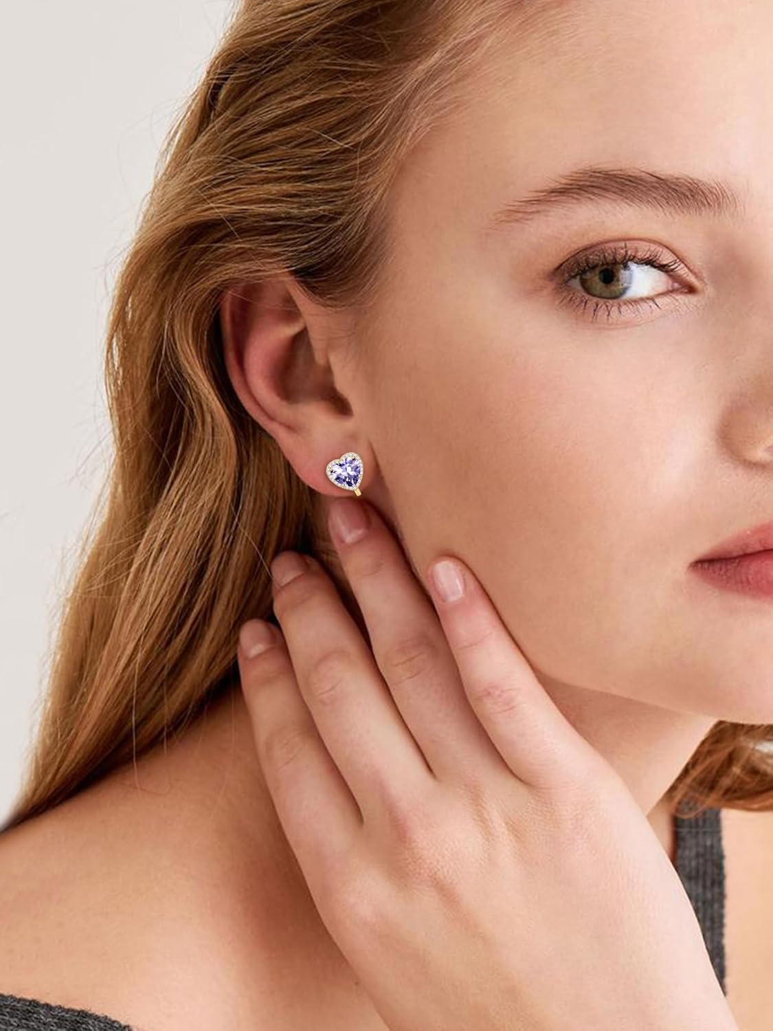 Hypoallergenic Birthstone Clip On Earrings for Women