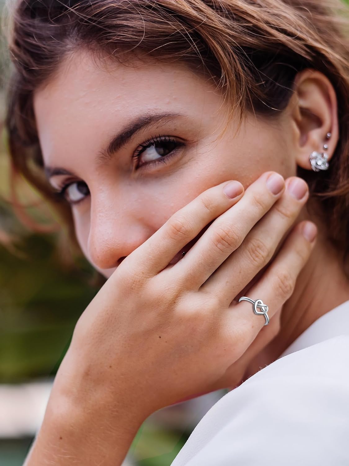  Heart Celtic Knot Wedding Band Rings for Women