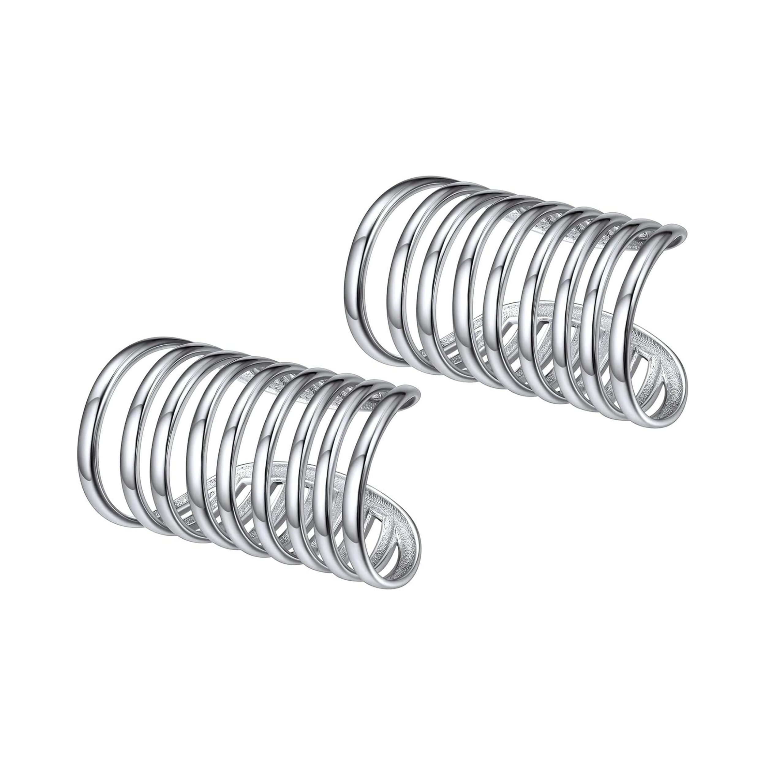 Multi Lines Non Piercing Clip on Cartilage Cuff Earrings