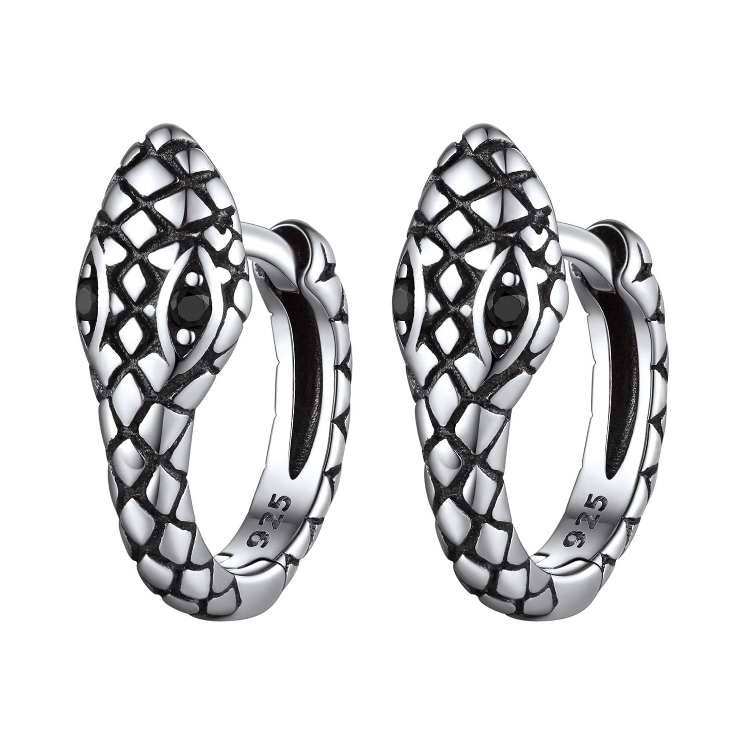 Minimalist Cartilag Snake Huggie Hoop Earrings