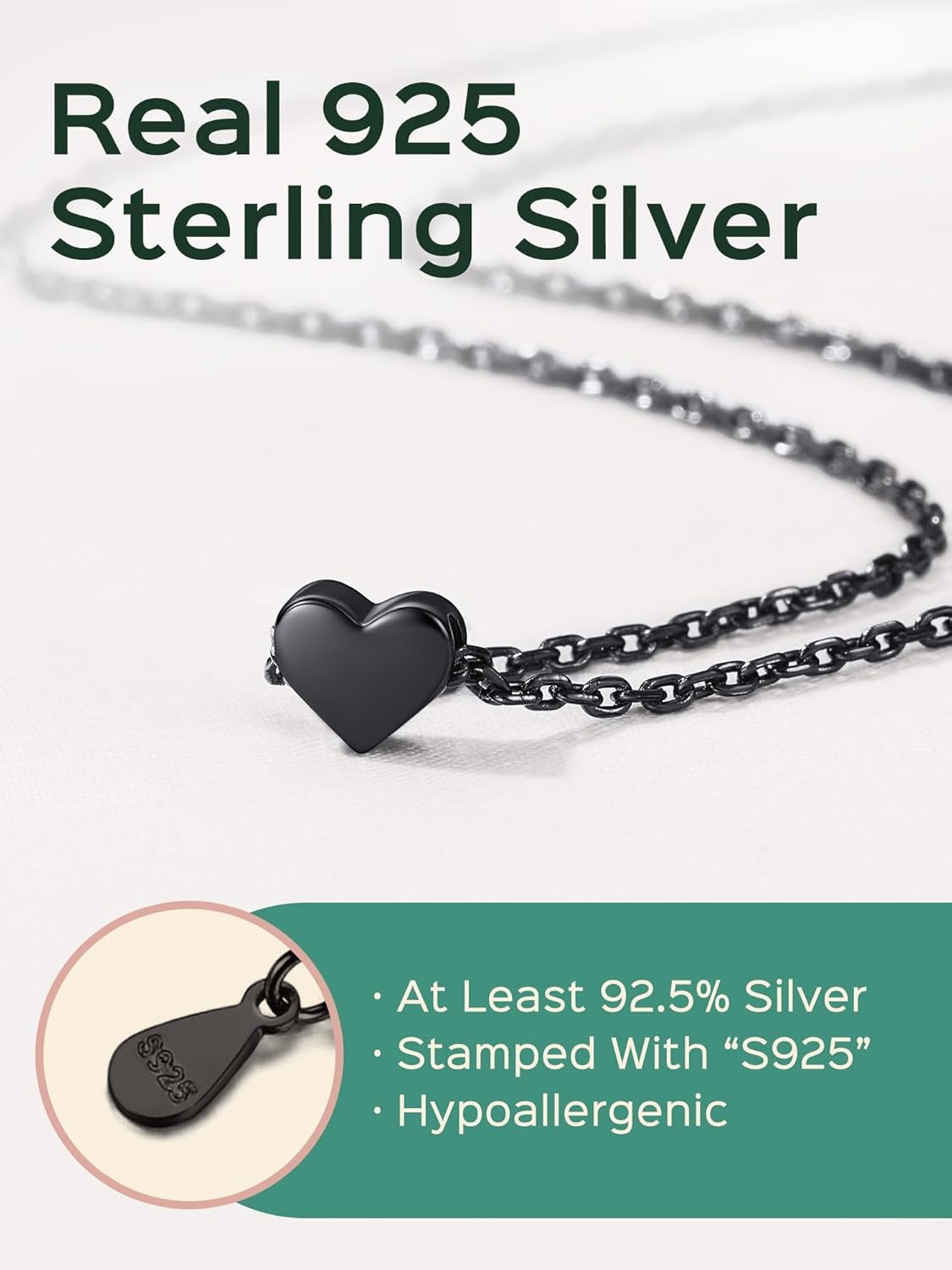 Hot Personalized Dainty Small Heart Necklace, silver jewelry, gift idea, heart jewelry