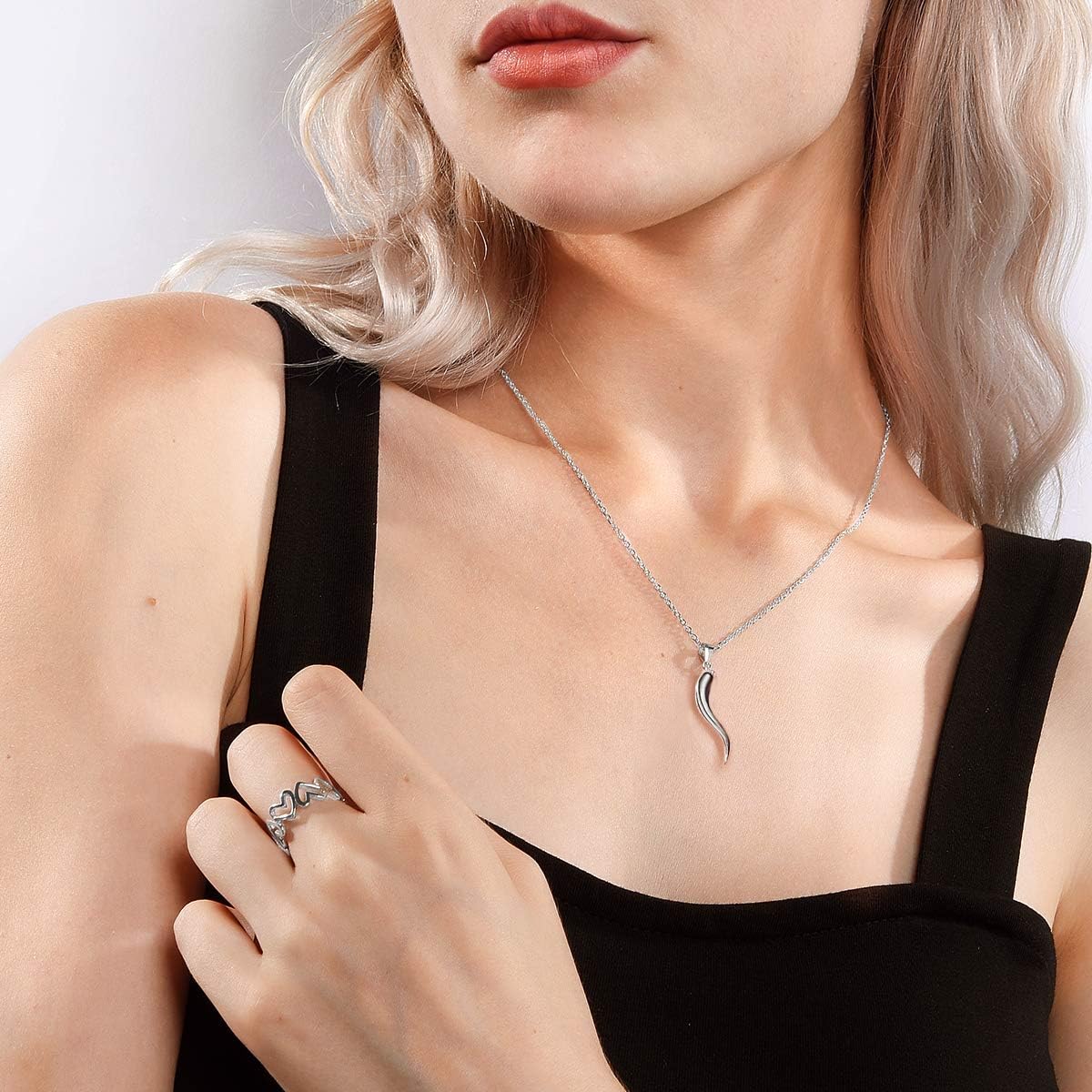 Lucky Italian Horn Necklace Pendant Necklace