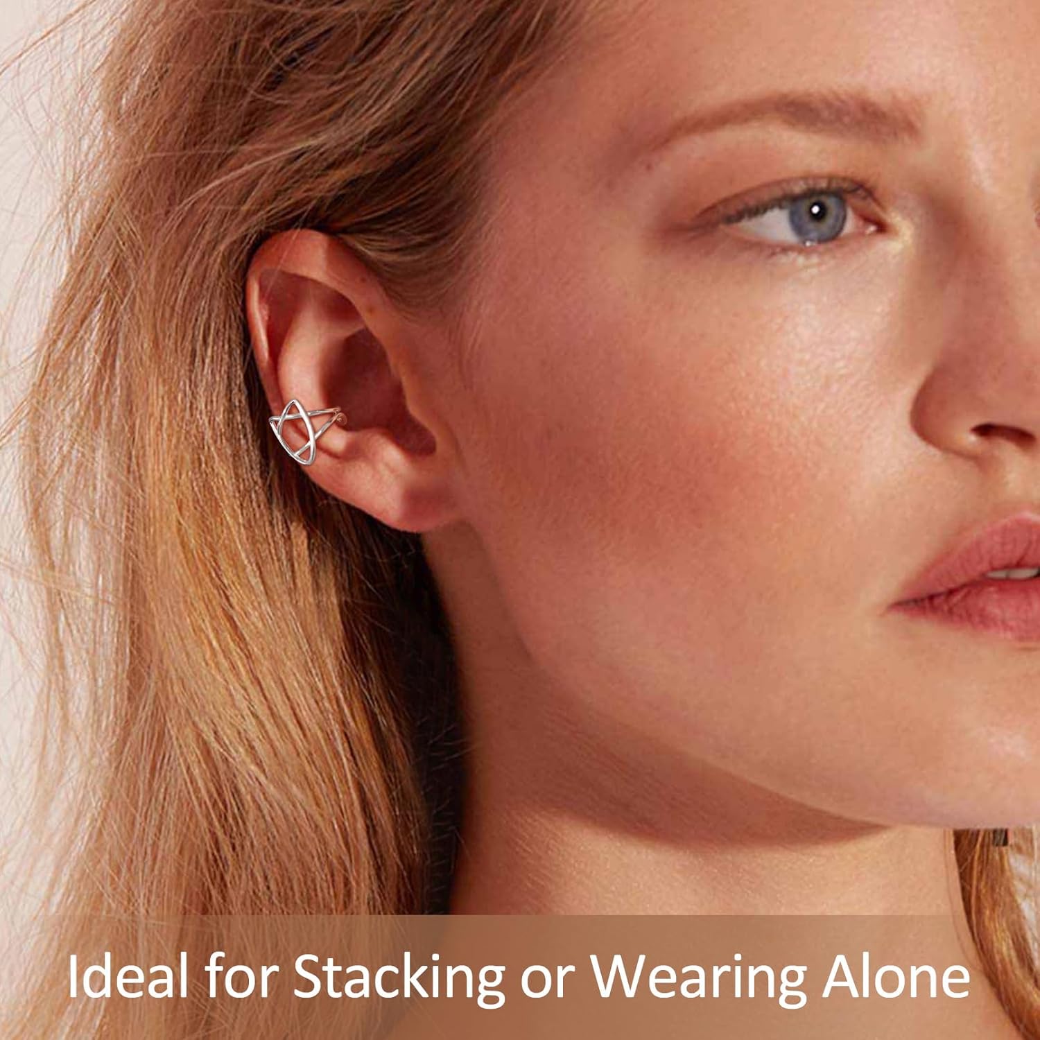 Star Non Piercing Cartilage Cuffs Earrings