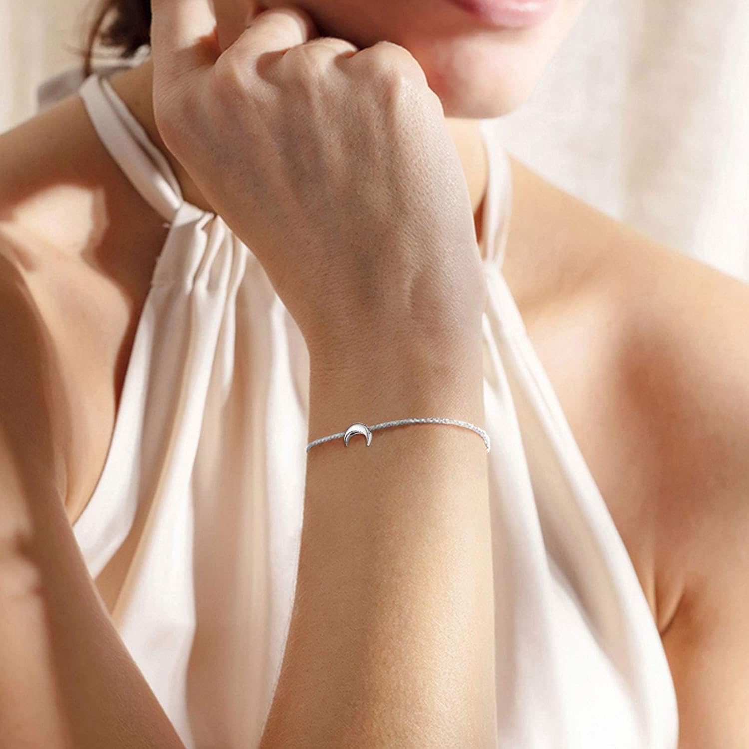 Moon Link Chain Bracelet