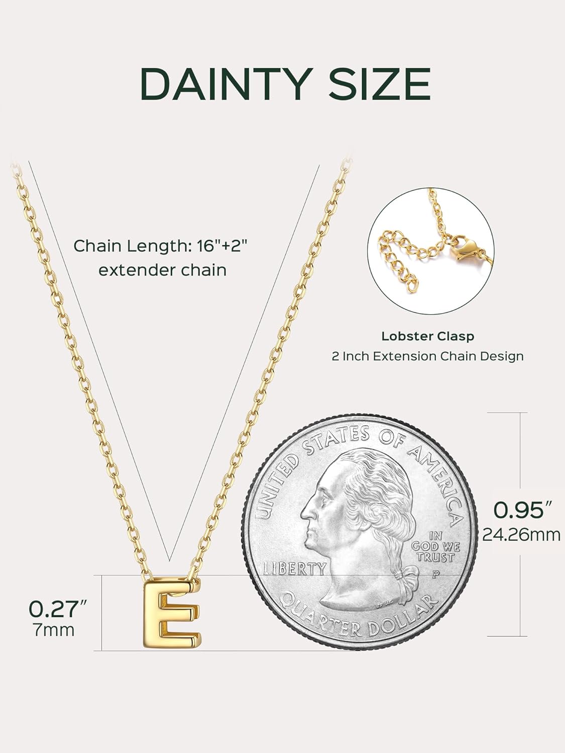 Initial Dainty Necklace for women, silver jewelry, A to Z  jewelry, gift idea