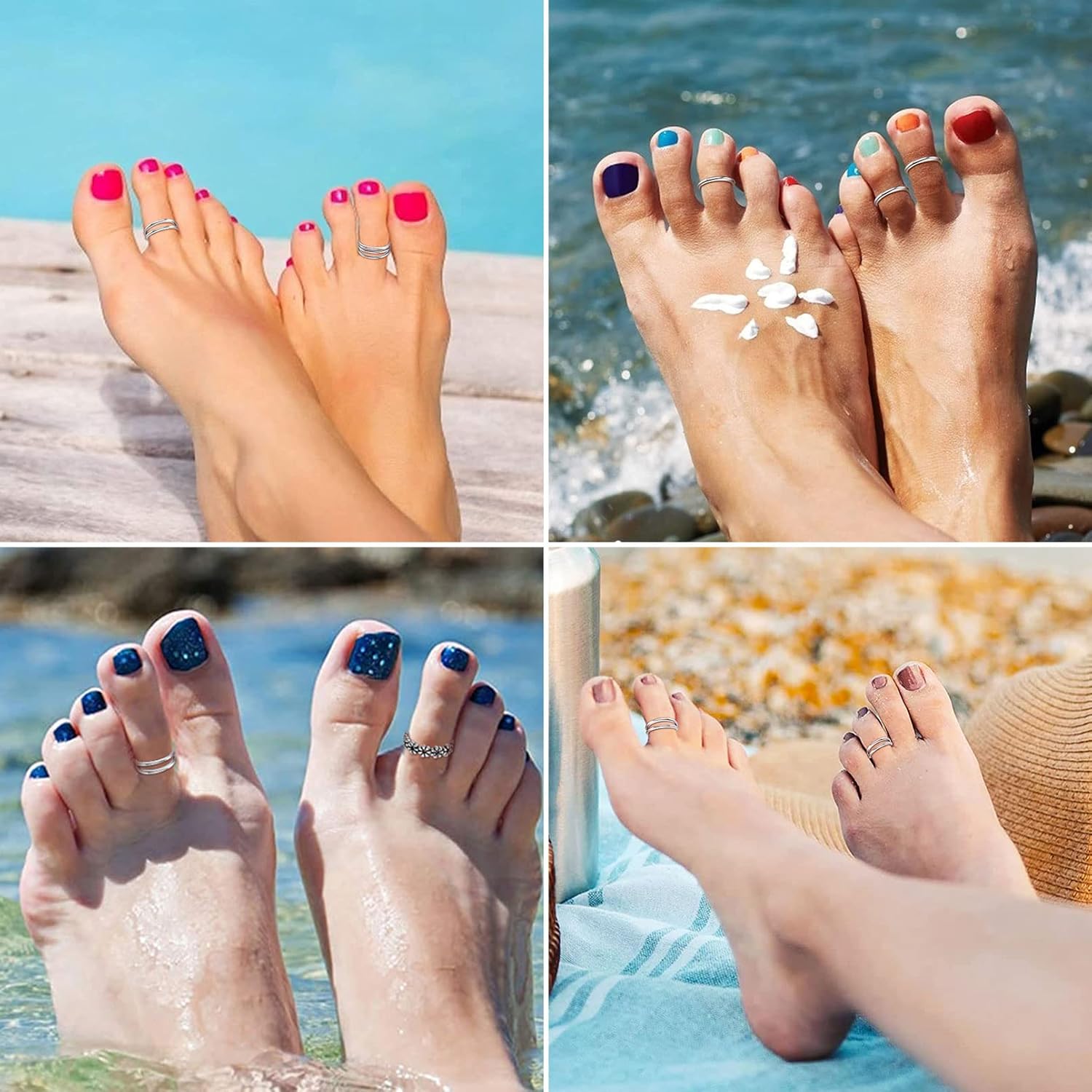 Adjustable Simple Vintage Arrow Open Toe Rings for Women