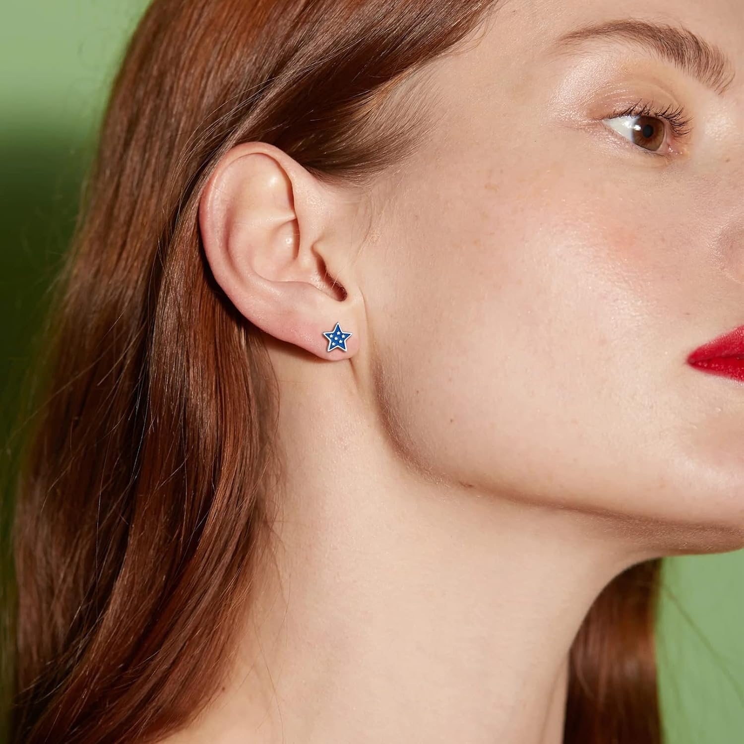 Independence Day Star Stud Earrings