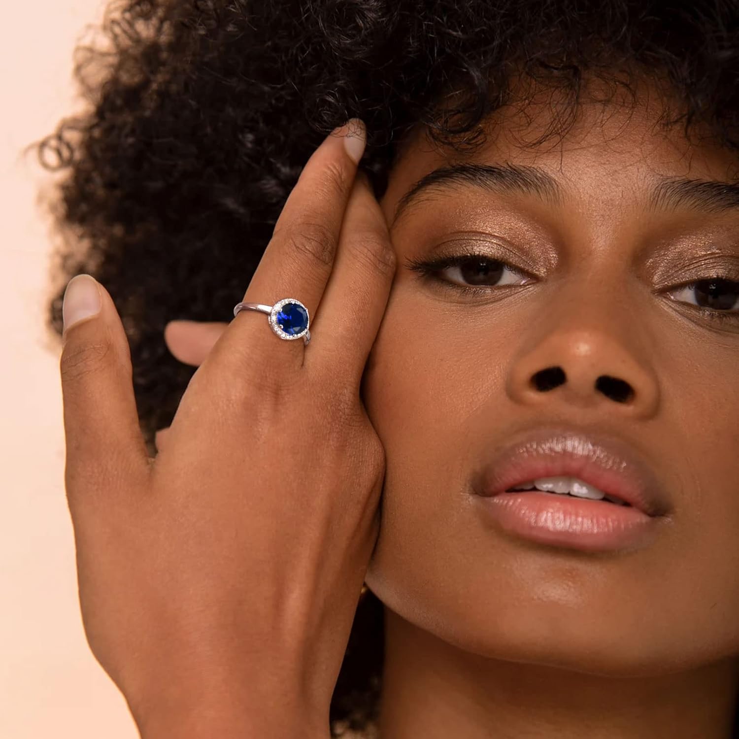 Round Cut Birthstone Promise Ring