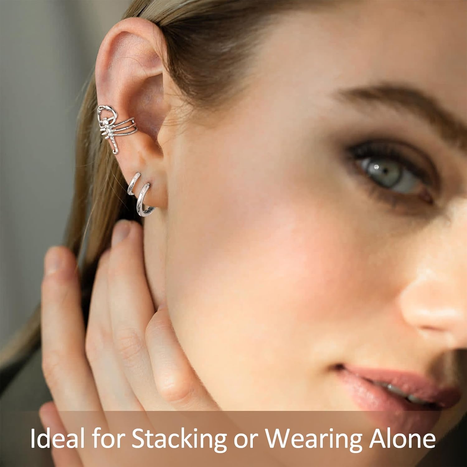 Scorpion Non-Piercing Cartilage Cuffs Earrings for Women