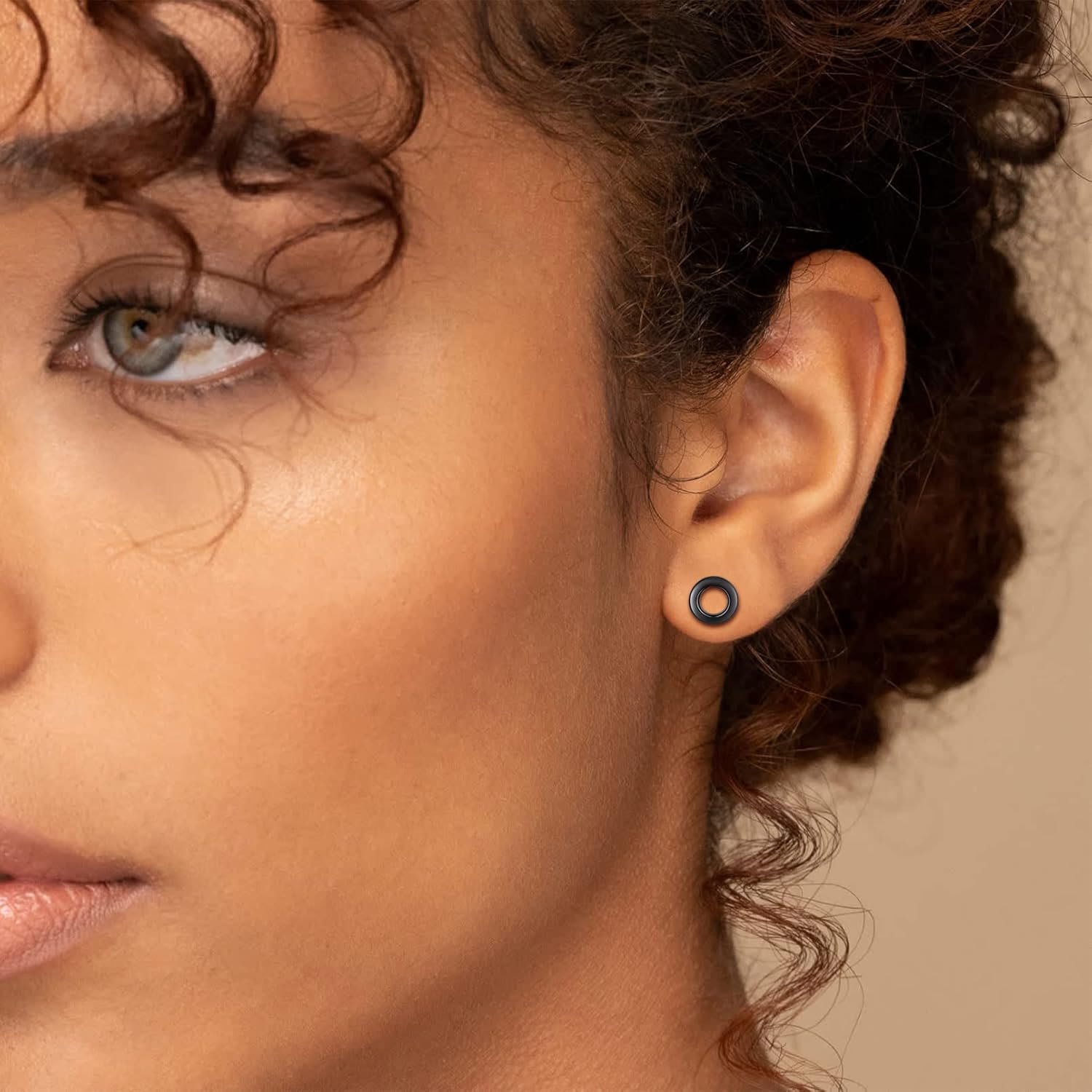 Dainty Simple Circle Stud Earrings for Women