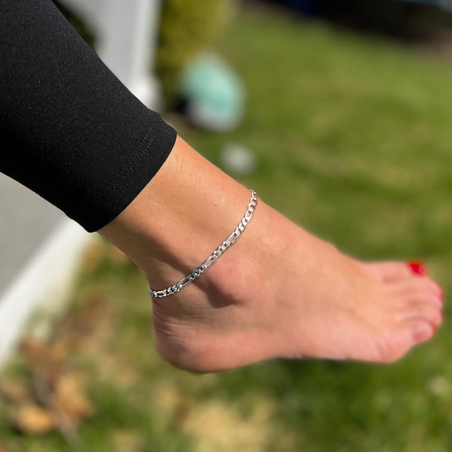 Simple Dainty Figaro Chain Anklet  for Women