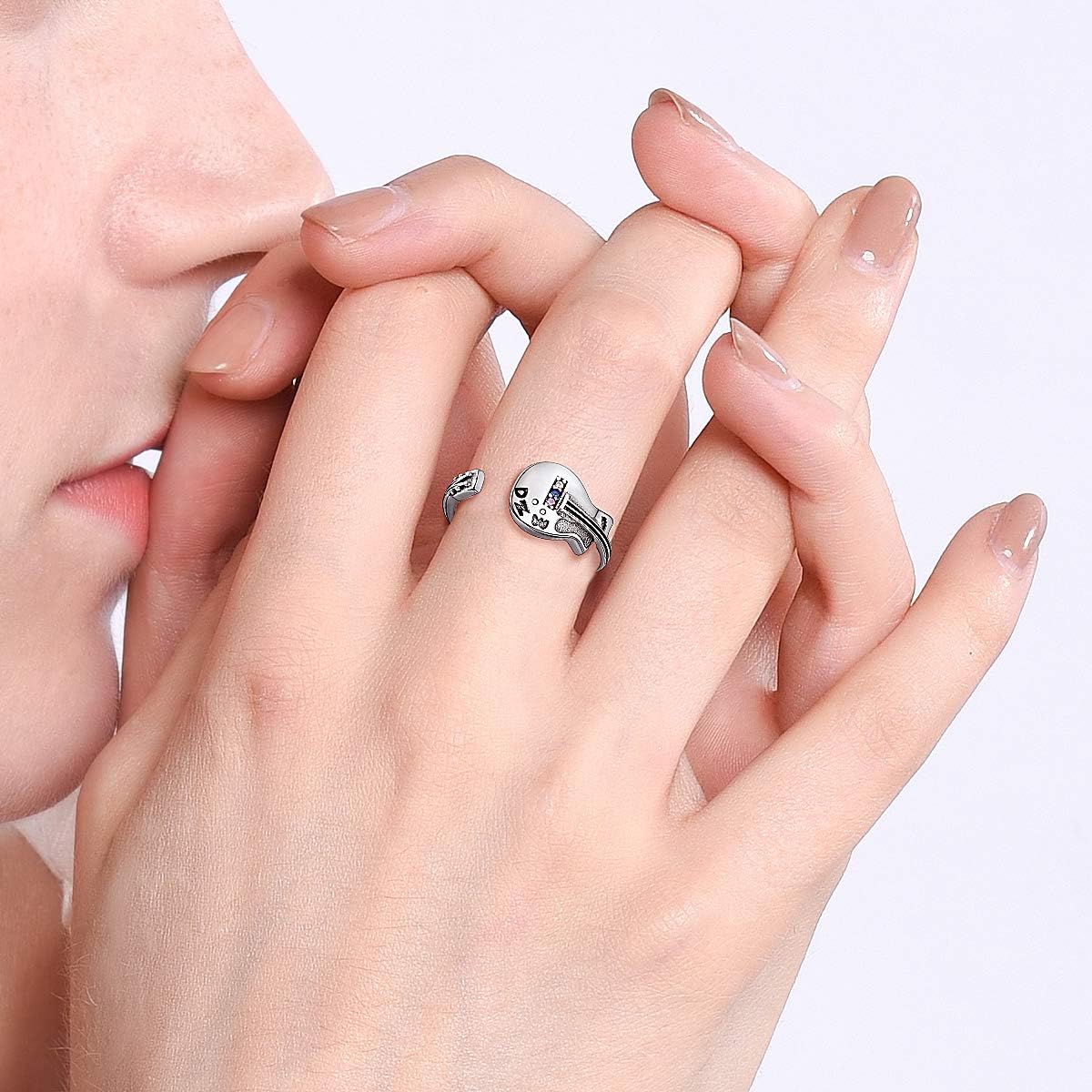 Guitar High Polish Adjustable Ring for Men