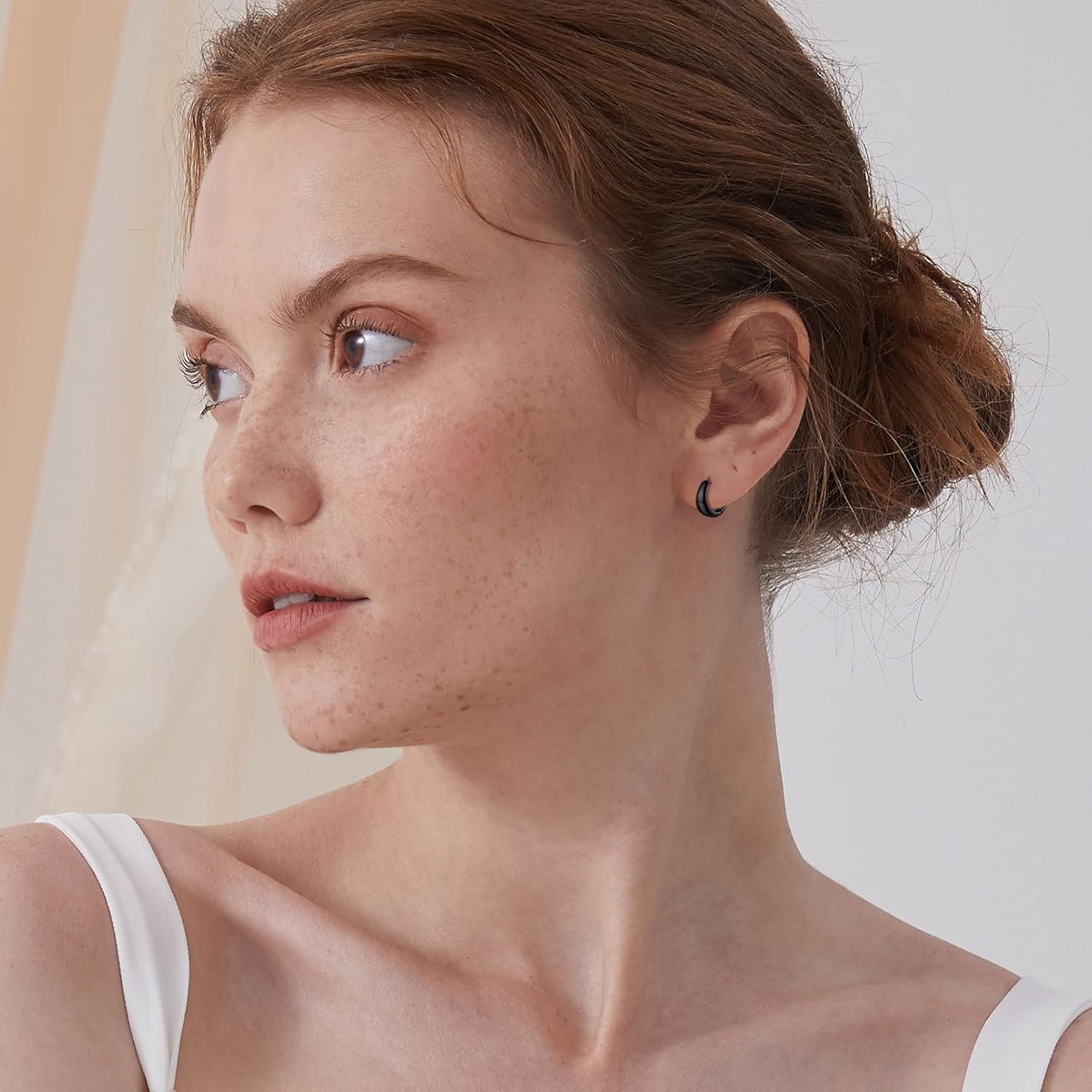 Hypoallergenic Lightweight Small Chunky Hoop Earrings for Women, Ladies, Mother, Friends, Couples, girlfriend