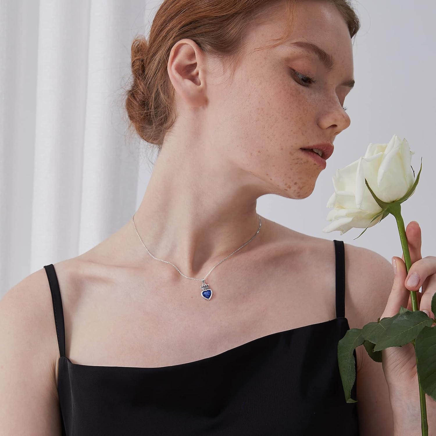 Crown & Heart Necklace for Women