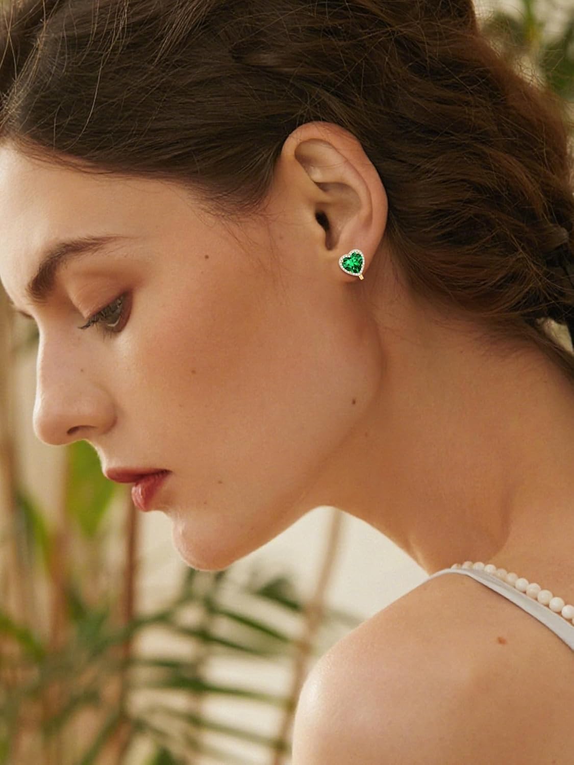 Hypoallergenic Birthstone Clip On Earrings for Women