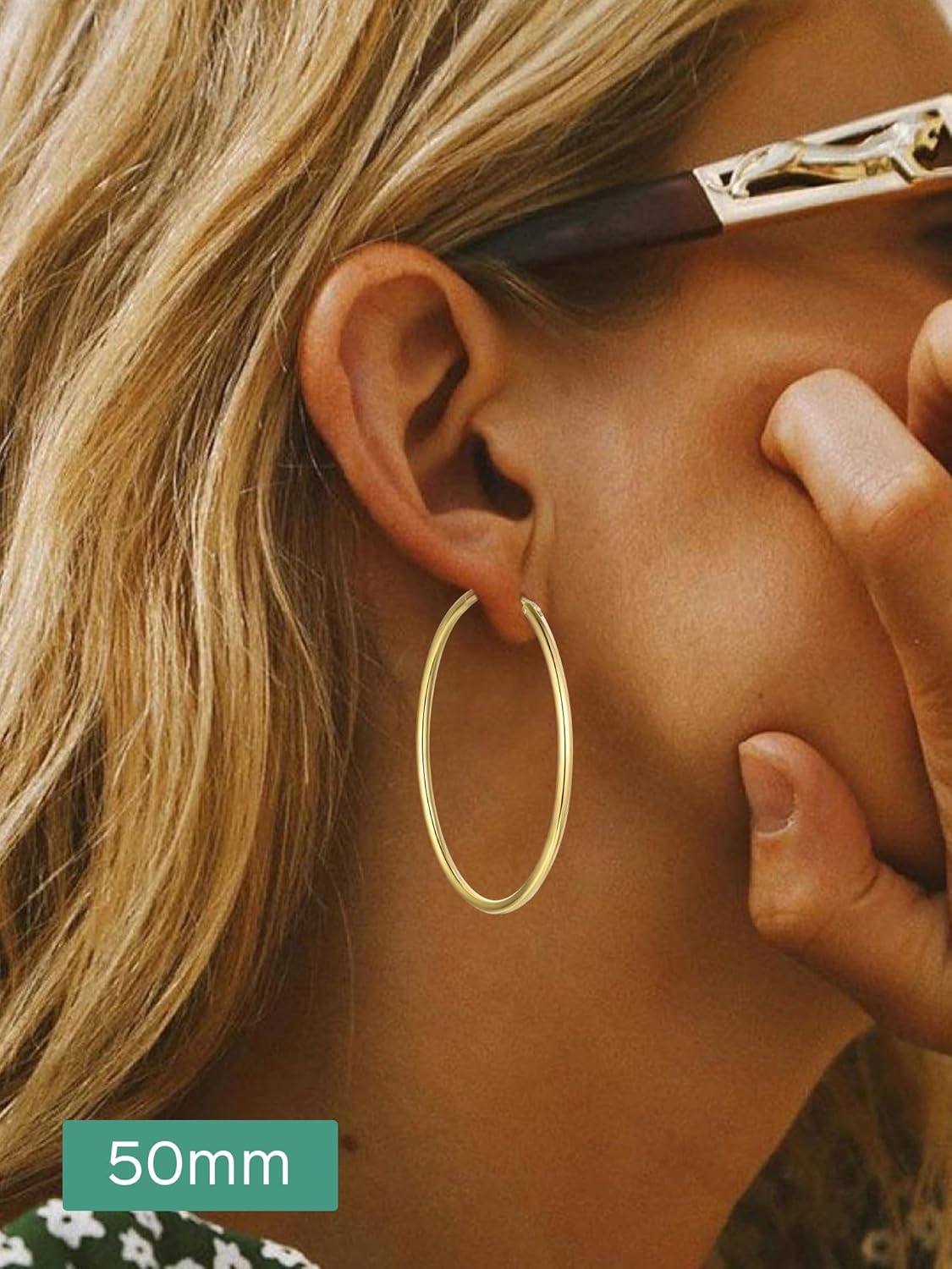 Lightweight Endless Hoop Earring  for Women