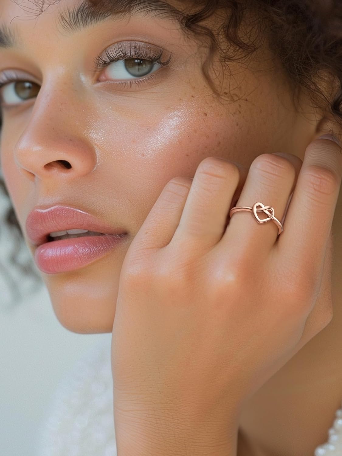  Heart Celtic Knot Wedding Band Rings for Women