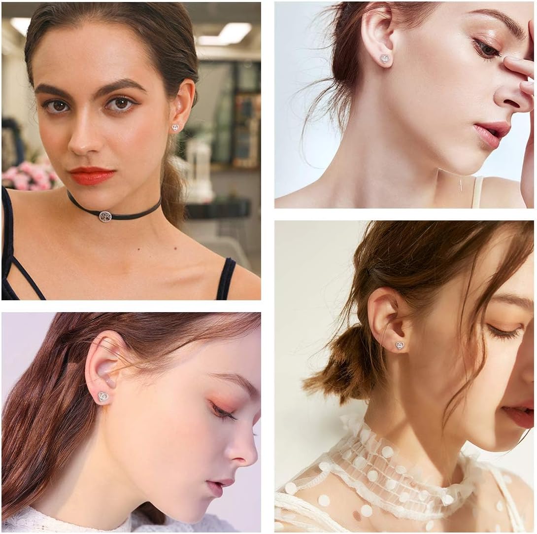 Heart Love Knot Irish Celtic Jewelry Stud Earrings, sterling silver jewlery, Sterling silver earrings, gift idea