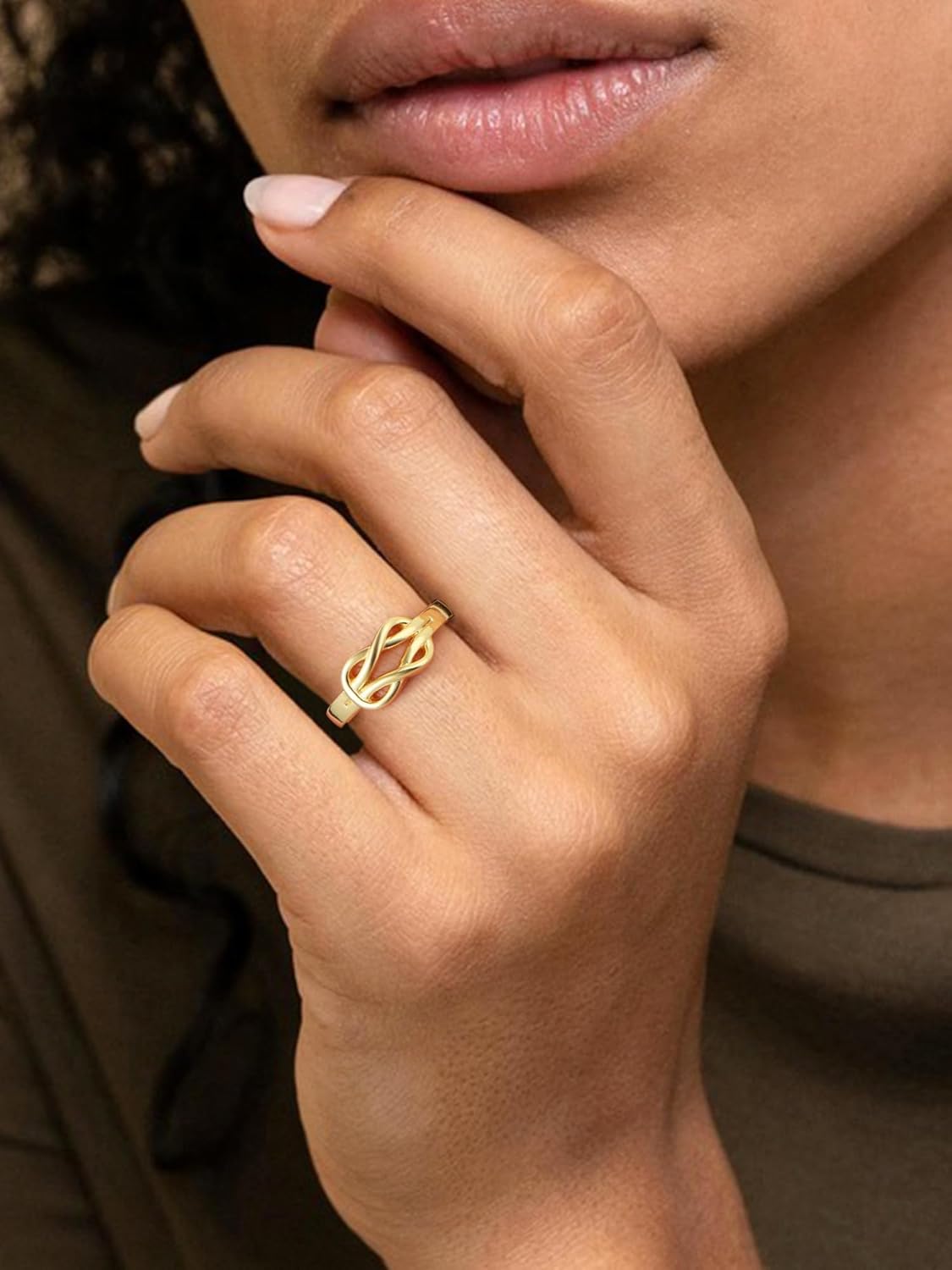 Classic Love Knot Friendship Ring for Women