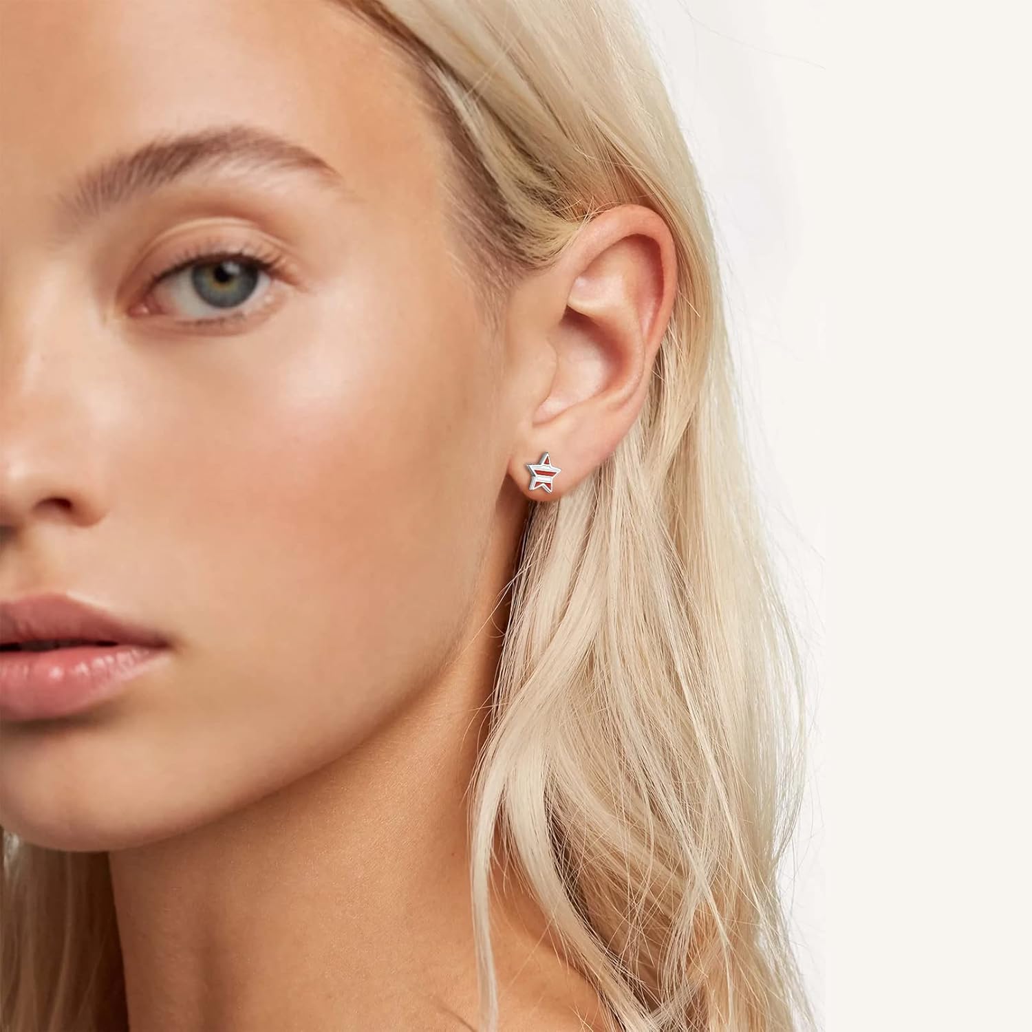 Independence Day Star Stud Earrings for Women