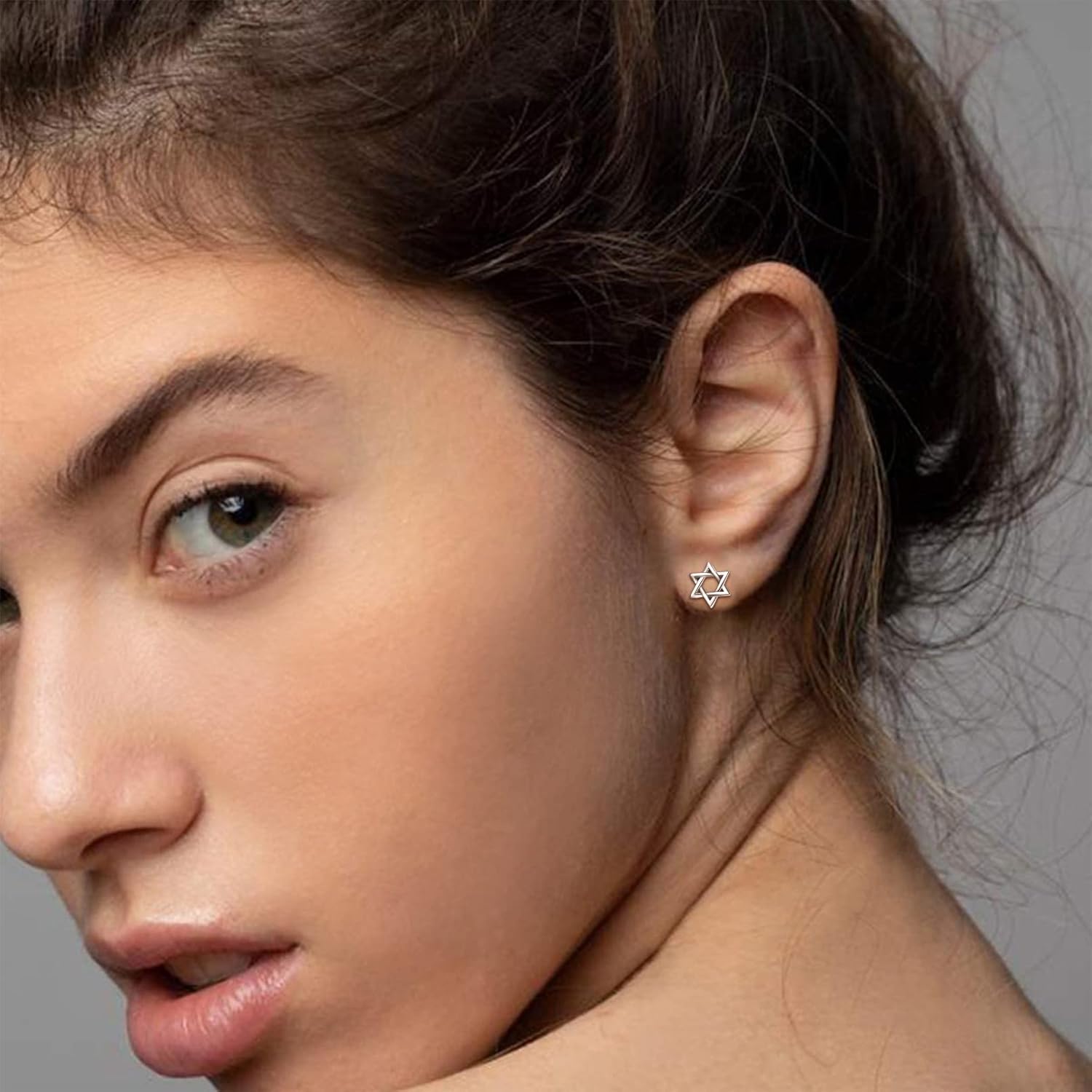 Star of David Stud Earrings for Women