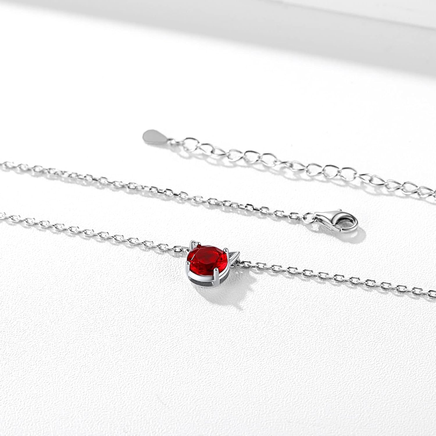 Cute Cat Birthstone Necklaces