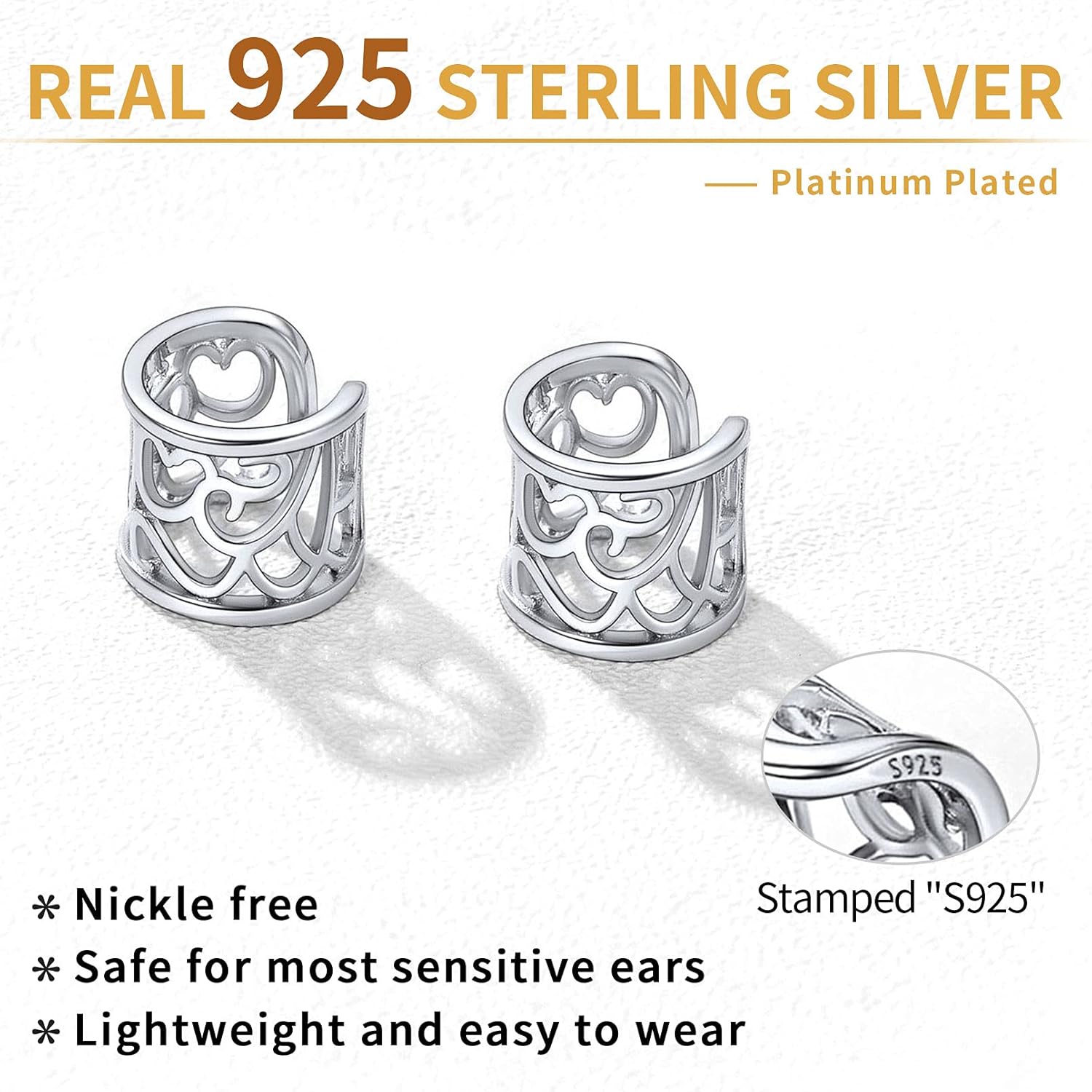 8mm Celtic Cuff Non-Piercing Cartilage Earrings