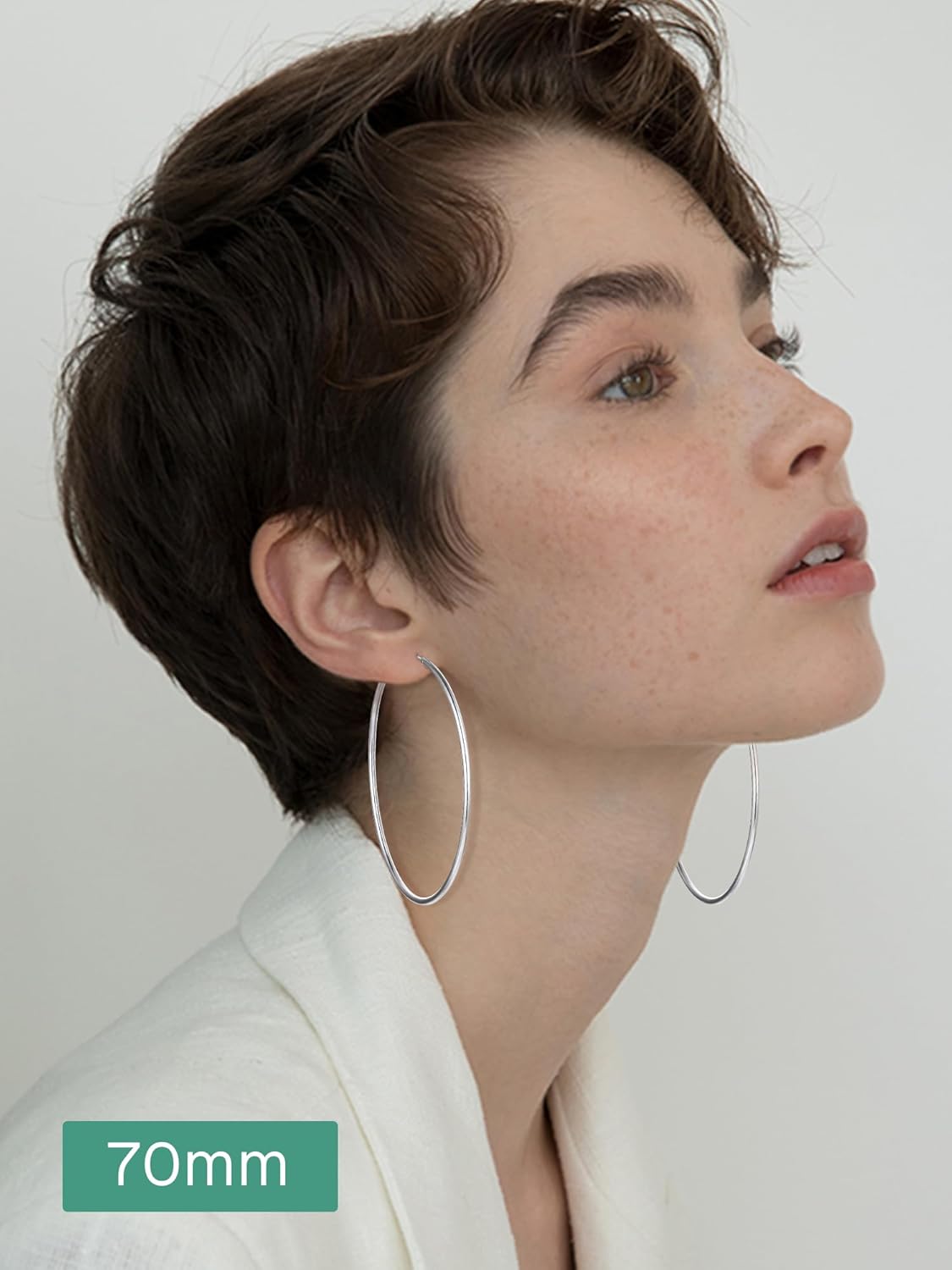 Lightweight Endless Hoop Earring  for Women