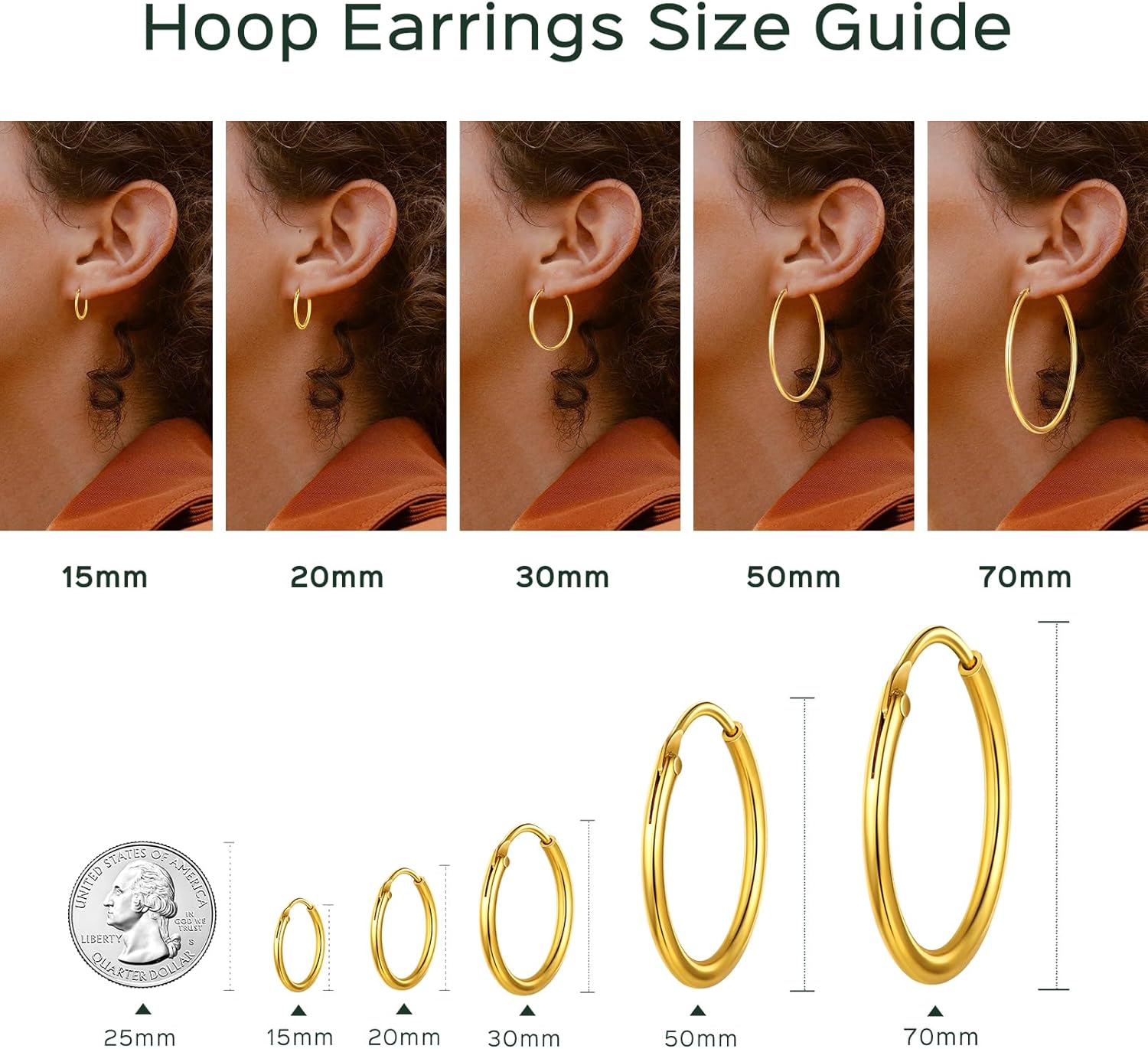 Lightweight Endless Hoop Earring in Different Size