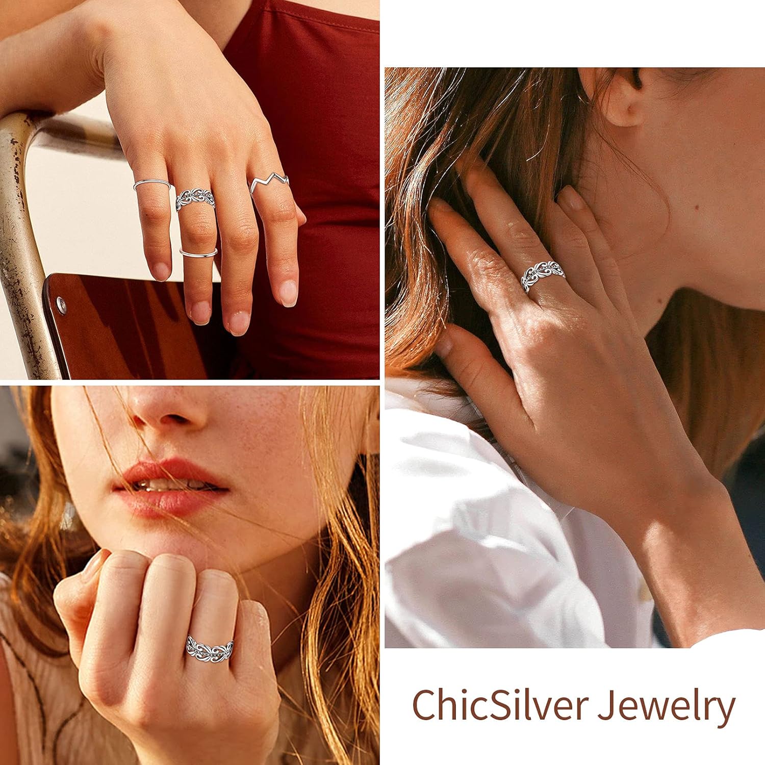 Minimalist Celtic High Polish Adjustable Promise Ring for men & women