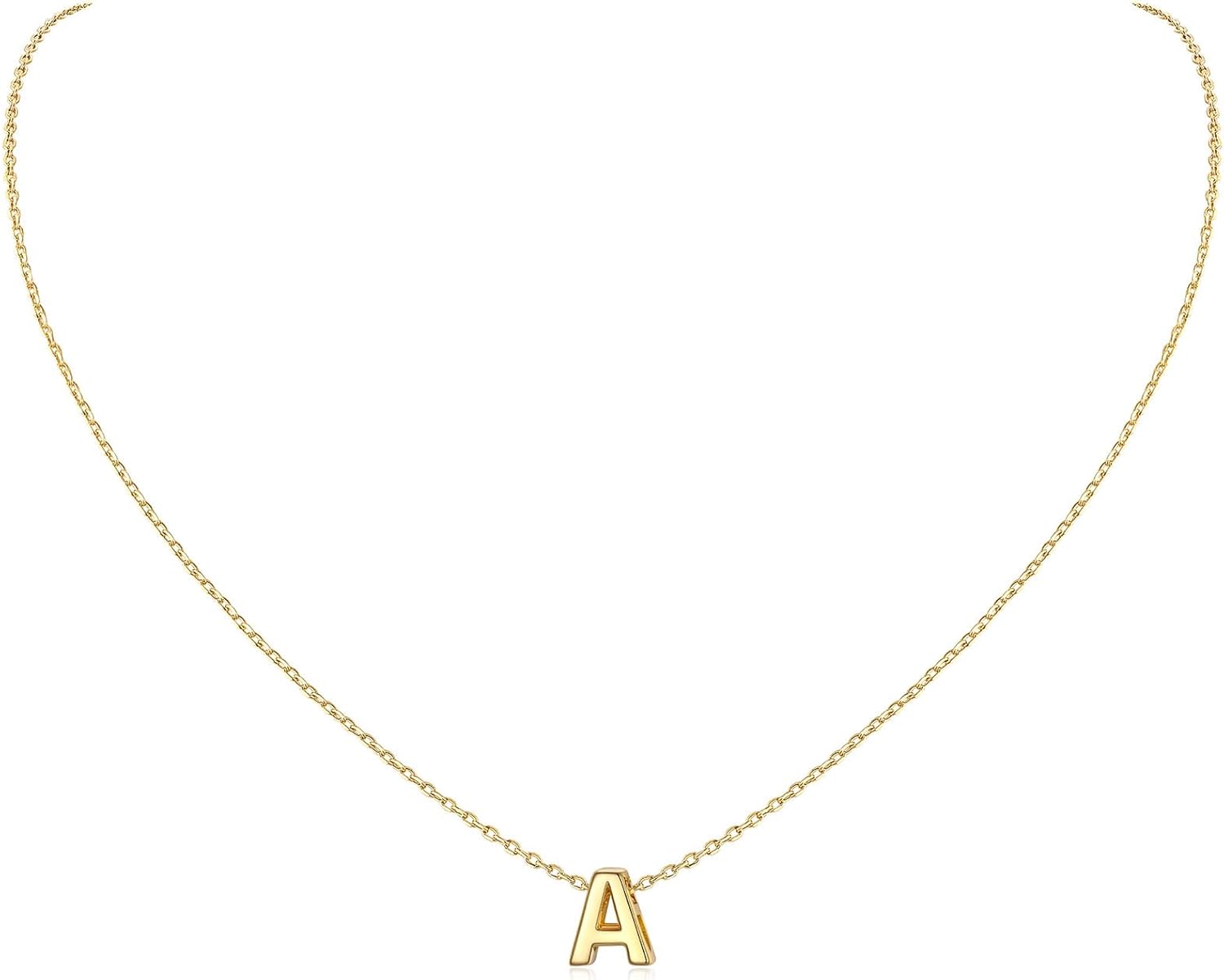 Initial Dainty Necklace for women, silver jewelry, A to Z  jewelry, gift idea