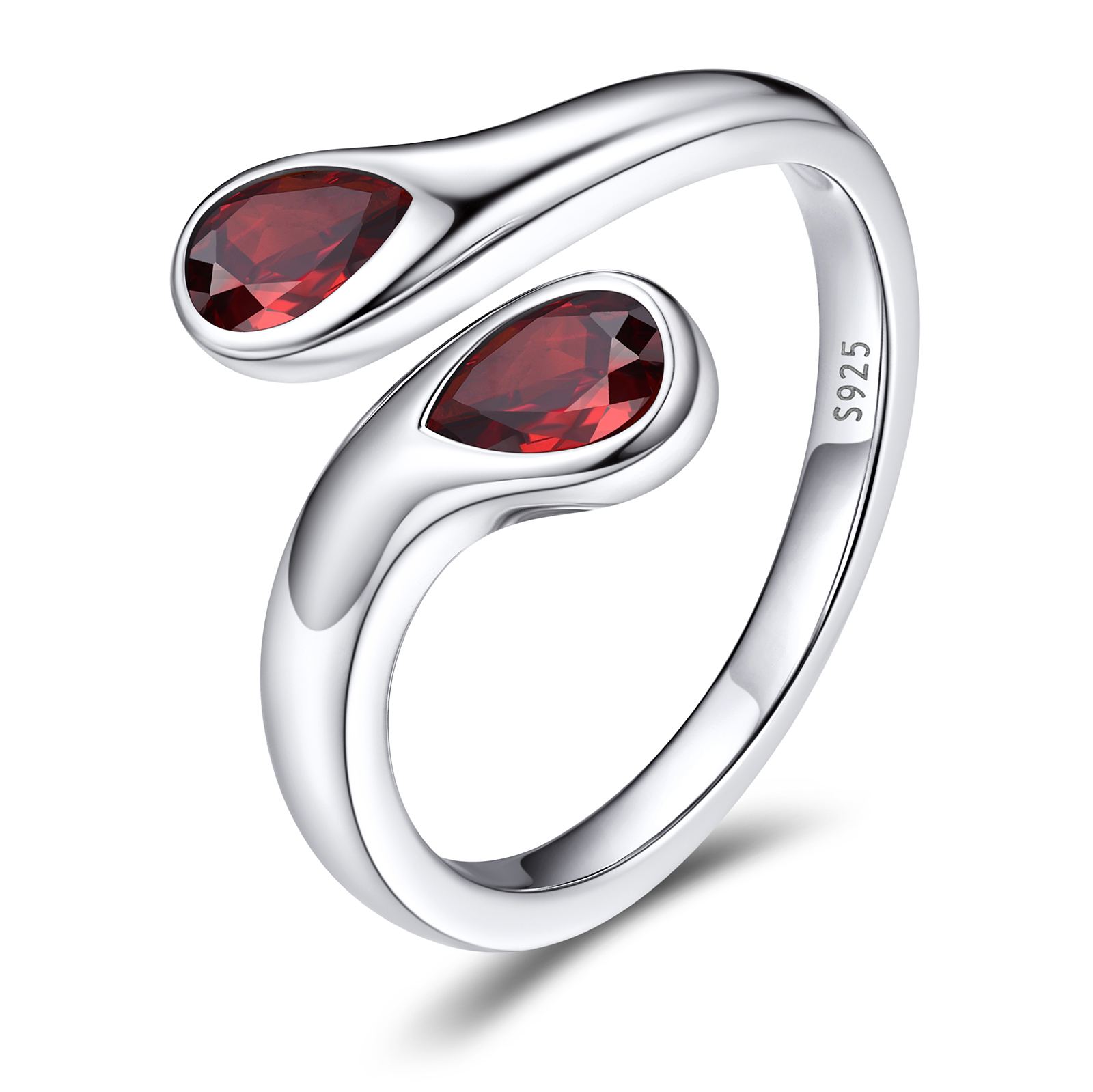 Cubic Zirconia Birthstone Thumb Rings 